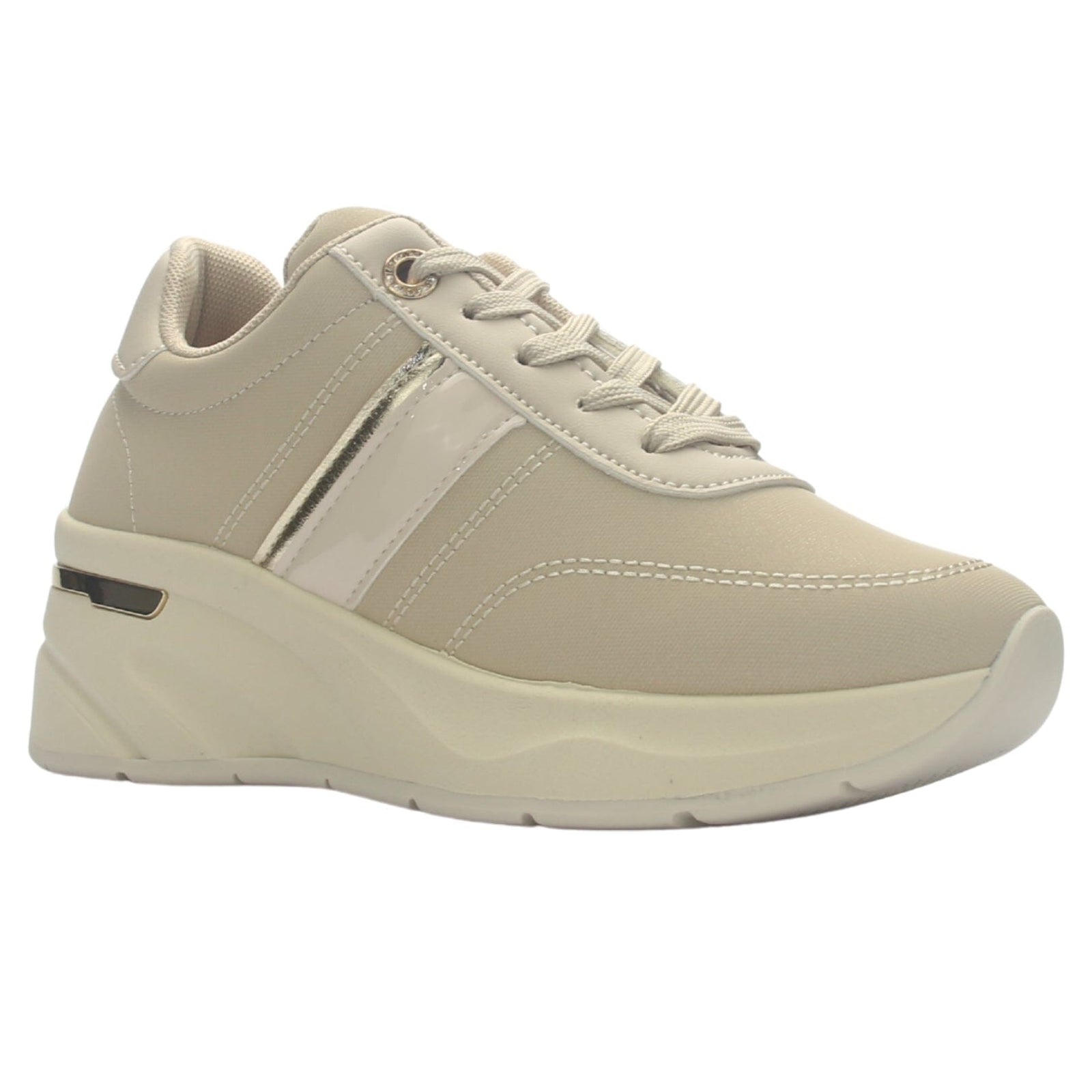 Zapatilla Mujer Chalada Juna-5 Beige Urbano Zapatillas Chalada 