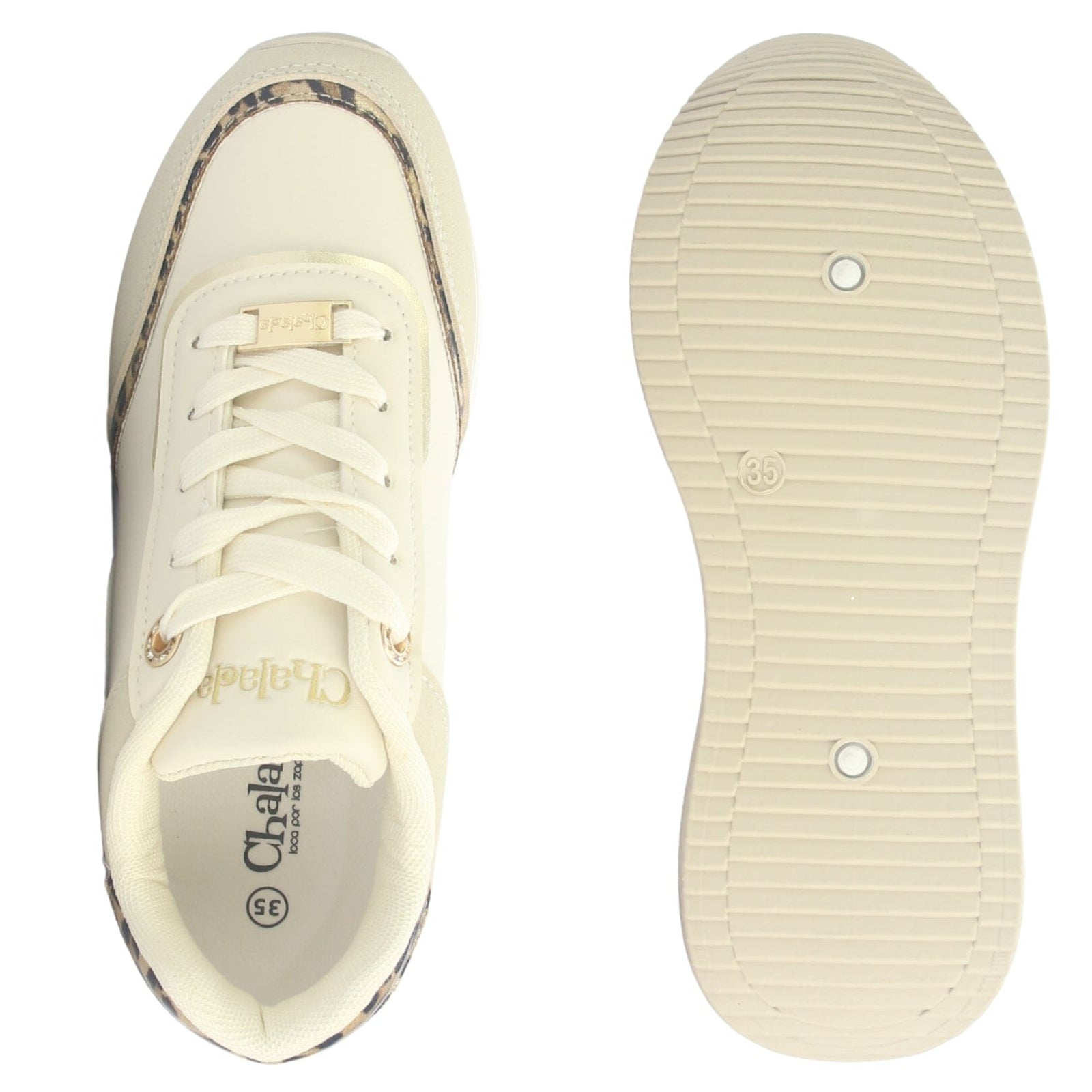 Zapatilla Mujer Chalada Valka-2 Beige Urbano Zapatillas Chalada 