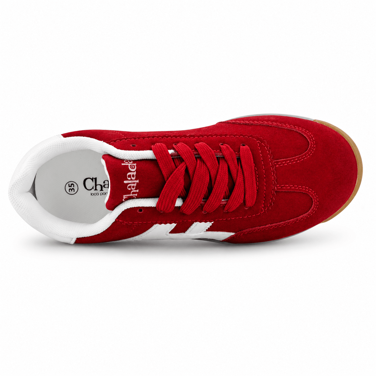 Zapatilla Rojo Mujer Urbano Chalada Front Chalada 