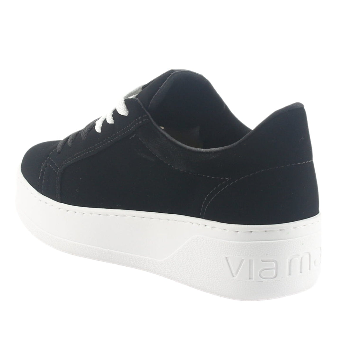 Zapatilla Via Marte Mujer 023-011-01 Negro Casual Zapatillas Via Marte 