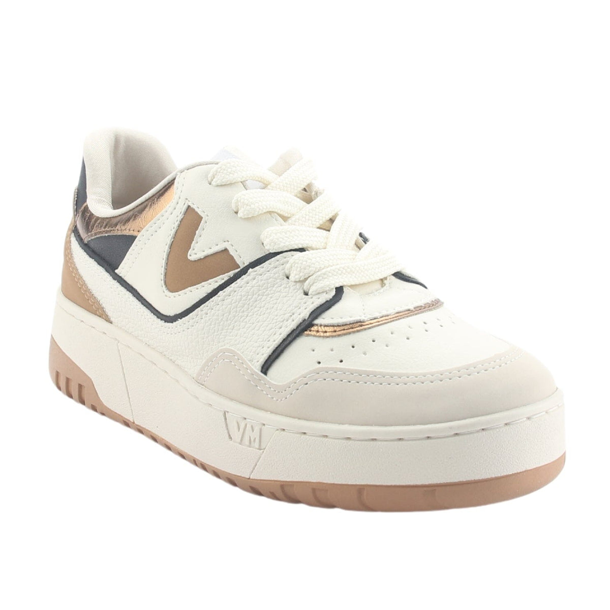 Zapatilla Via Marte Mujer 042-004-06 Beige Casual Zapatillas Via Marte 