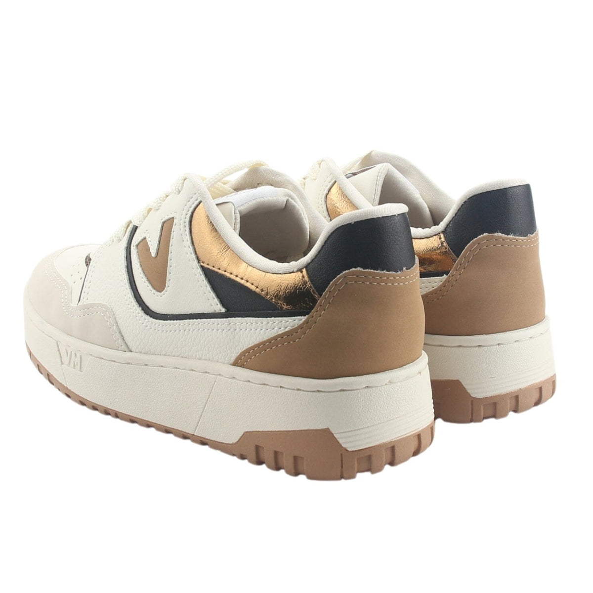 Zapatilla Via Marte Mujer 042-004-06 Beige Casual Zapatillas Via Marte 