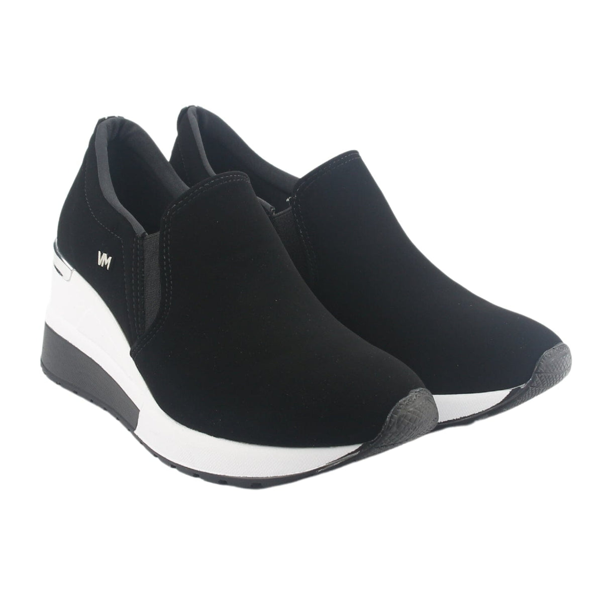 Zapatilla Via Marte Mujer 046-002-01 Negro Casual Zapatillas Plataforma Via Marte 
