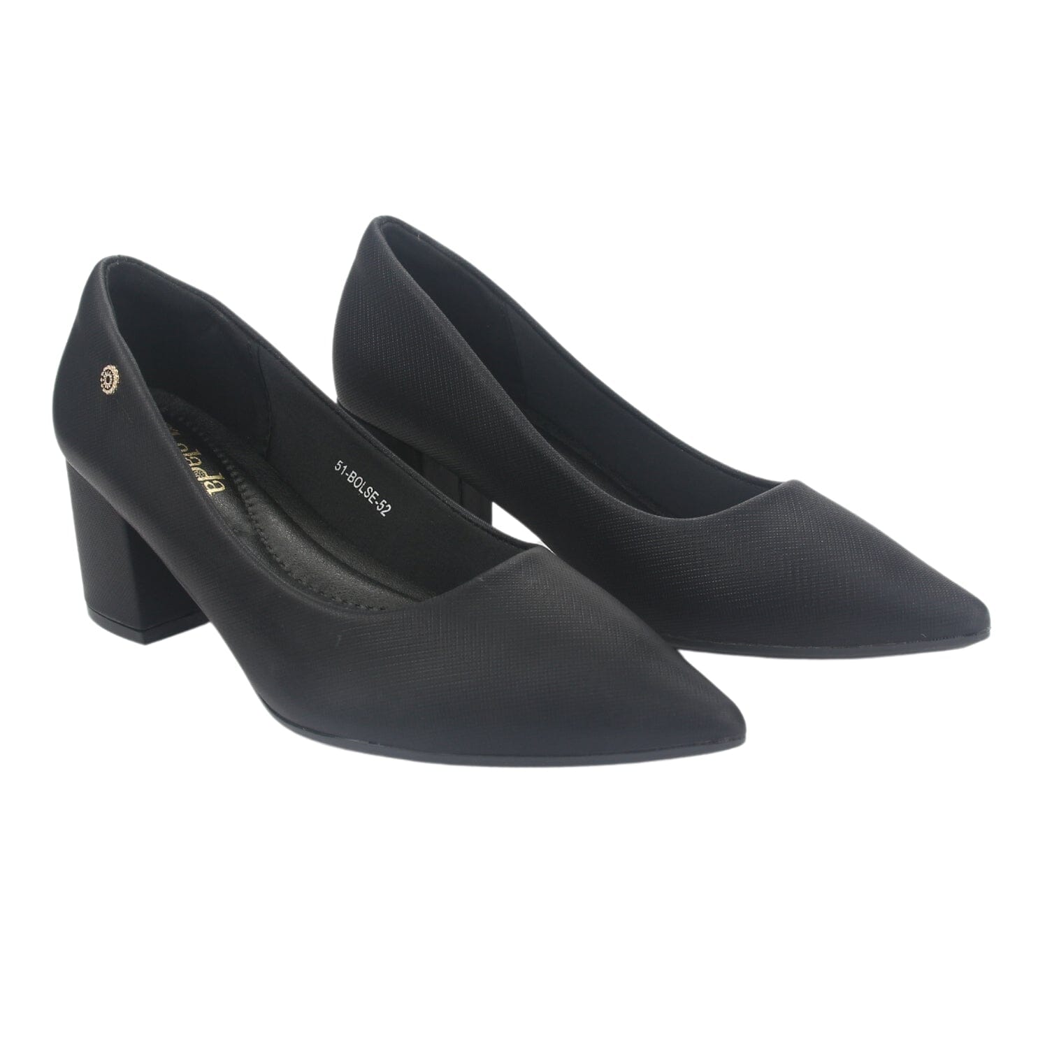 Zapato Chalada Mujer Bolse-52 Negro Casual Tacones Altos Chalada 