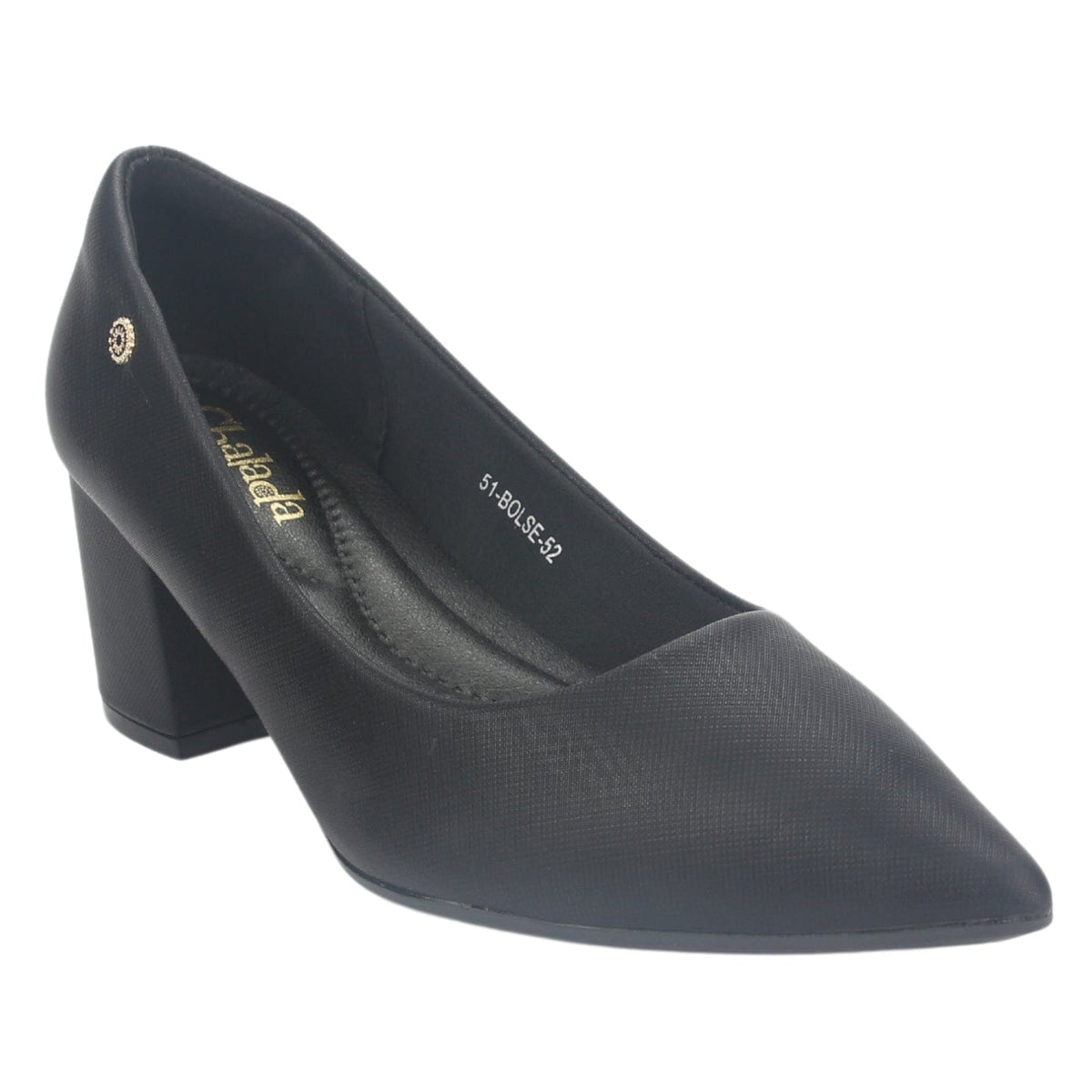 Zapato Chalada Mujer Bolse-52 Negro Casual Tacones Altos Chalada 