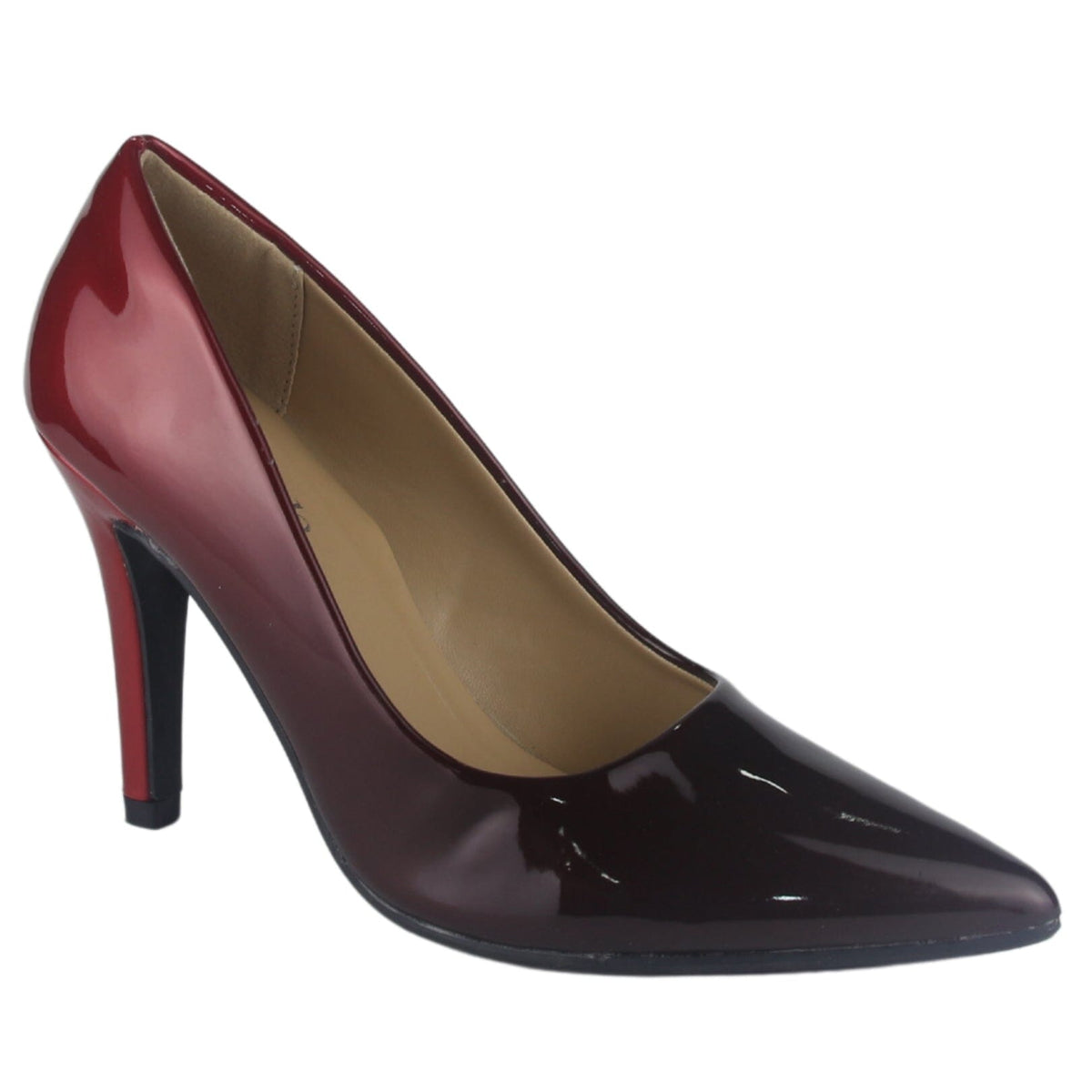 Zapato Chalada Mujer Clora-20 Burdeo Moda Zapatos Taco Chalada 