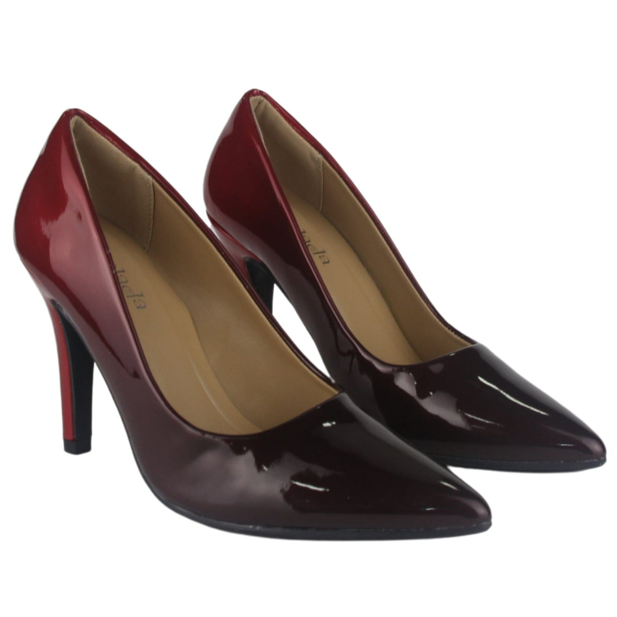 Zapato Chalada Mujer Clora-20 Burdeo Moda Zapatos Taco Chalada 