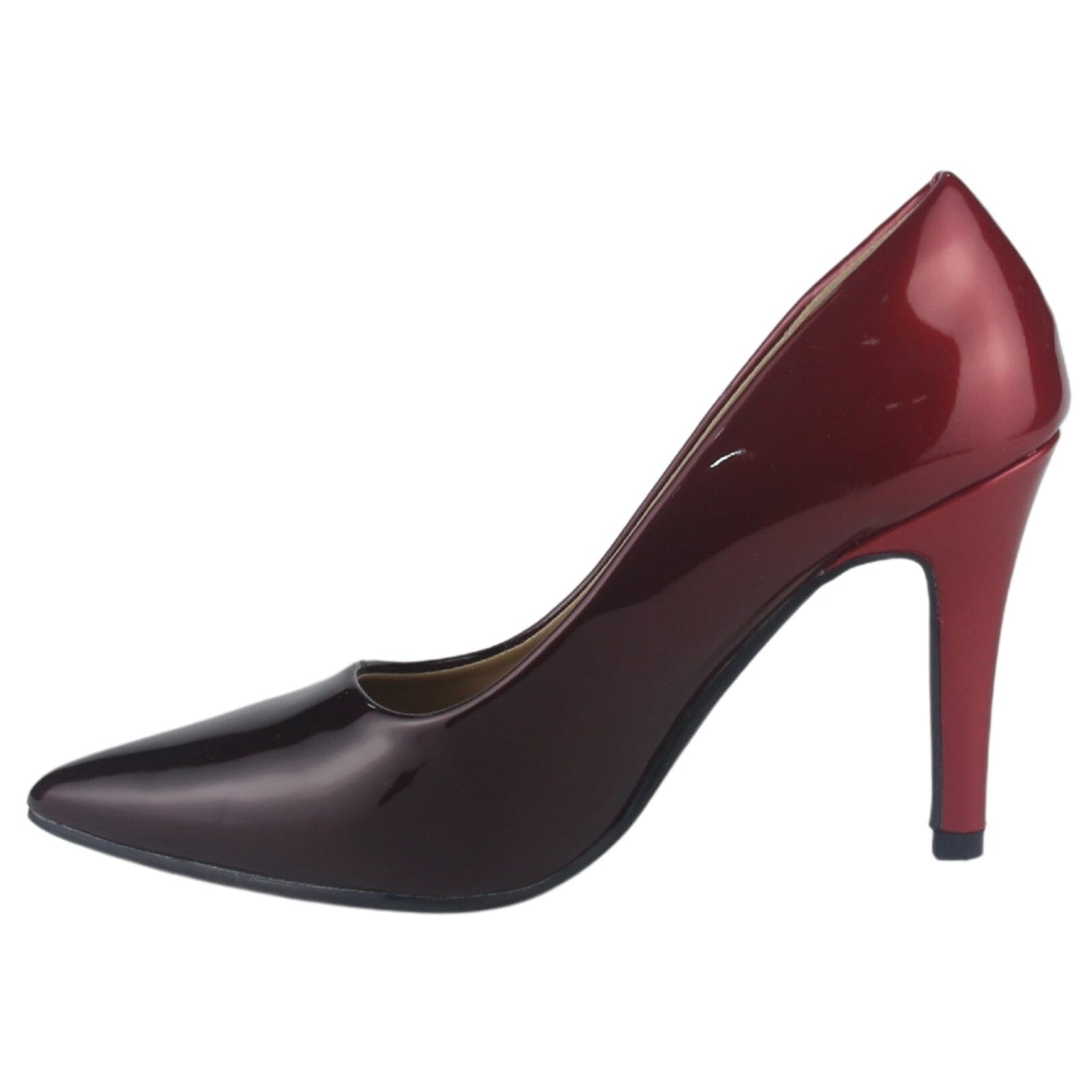 Zapato Chalada Mujer Clora-20 Burdeo Moda Zapatos Taco Chalada 