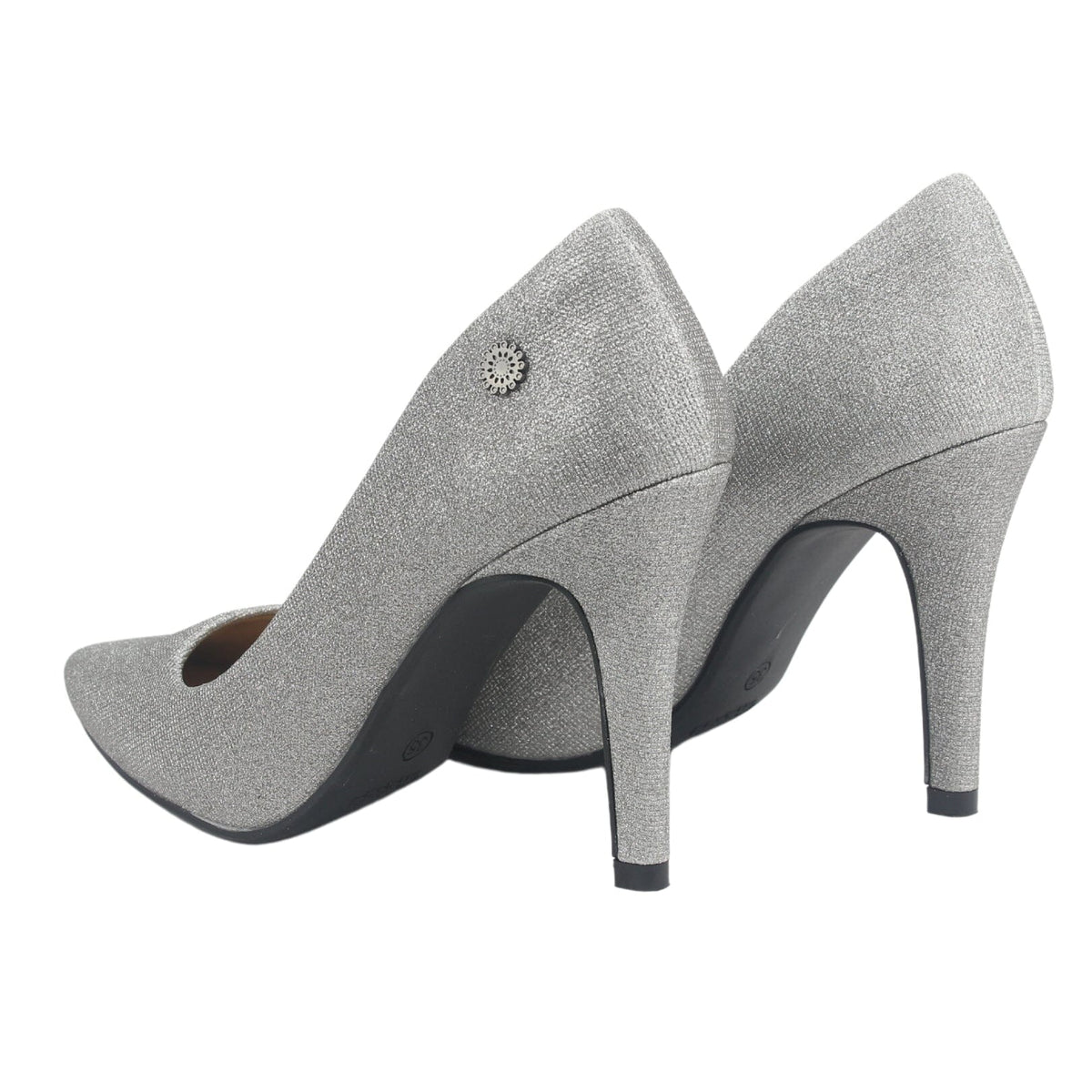 Zapato Chalada Mujer Clora-64 Plateado Casual Tacones Bajos Chalada 