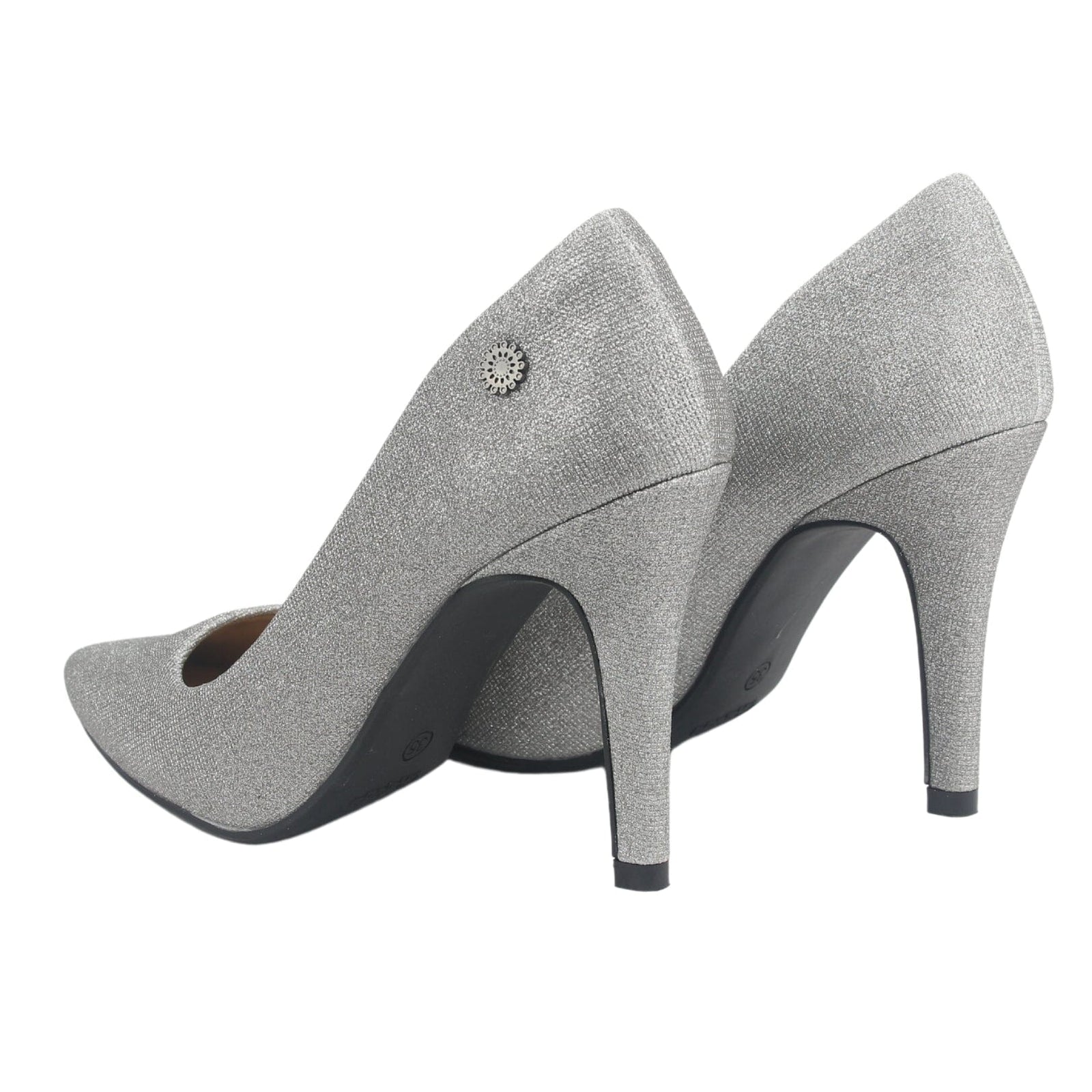 Zapato Chalada Mujer Clora-64 Plateado Casual Tacones Bajos Chalada 