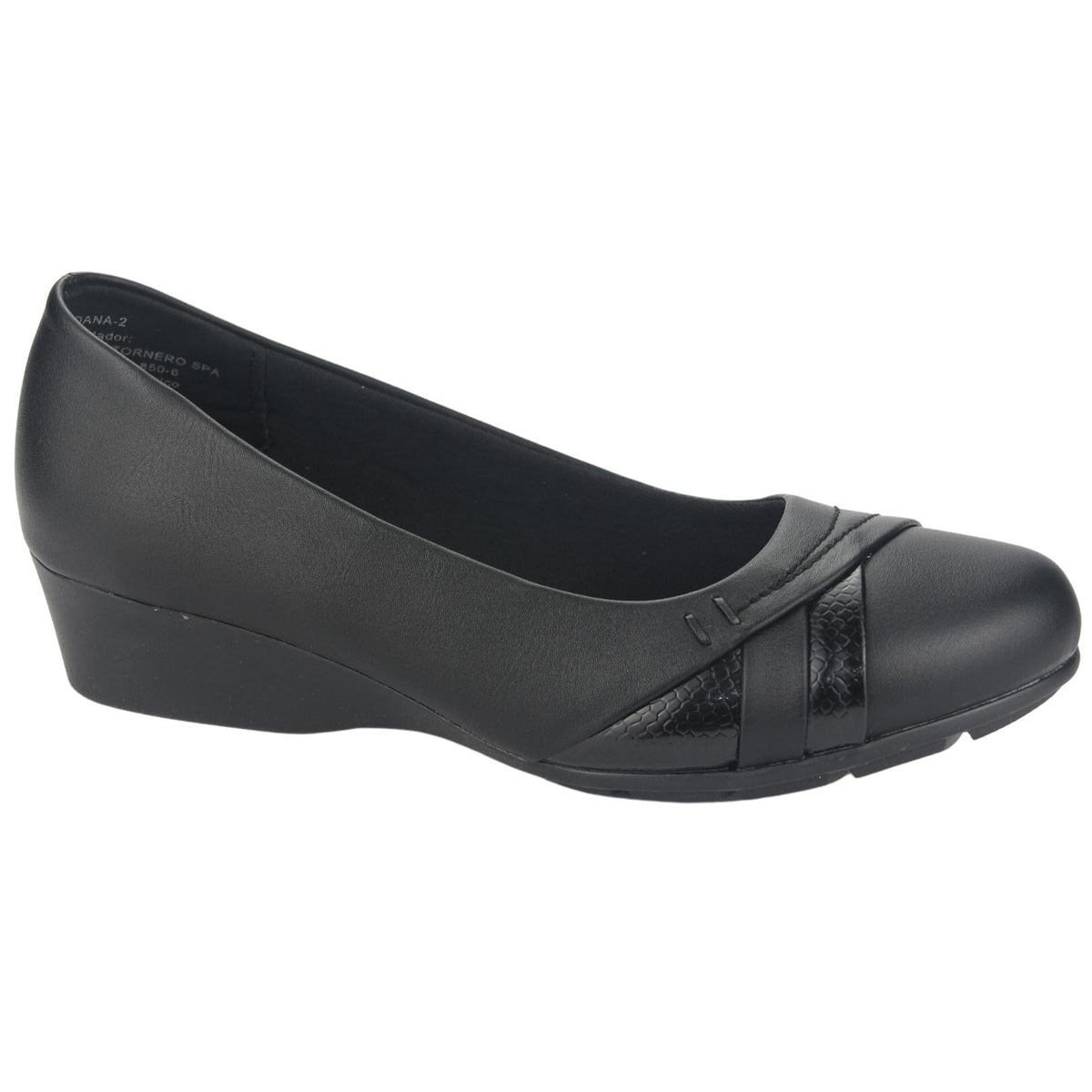Zapato Chalada Mujer Dana-2 Negro Comfort Zapatos Taco Chalada 