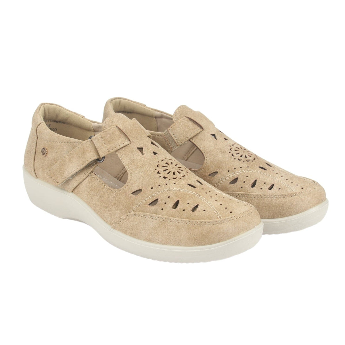 Zapato Chalada Mujer Dong-1 Beige Casual Tacones Bajos Chalada 