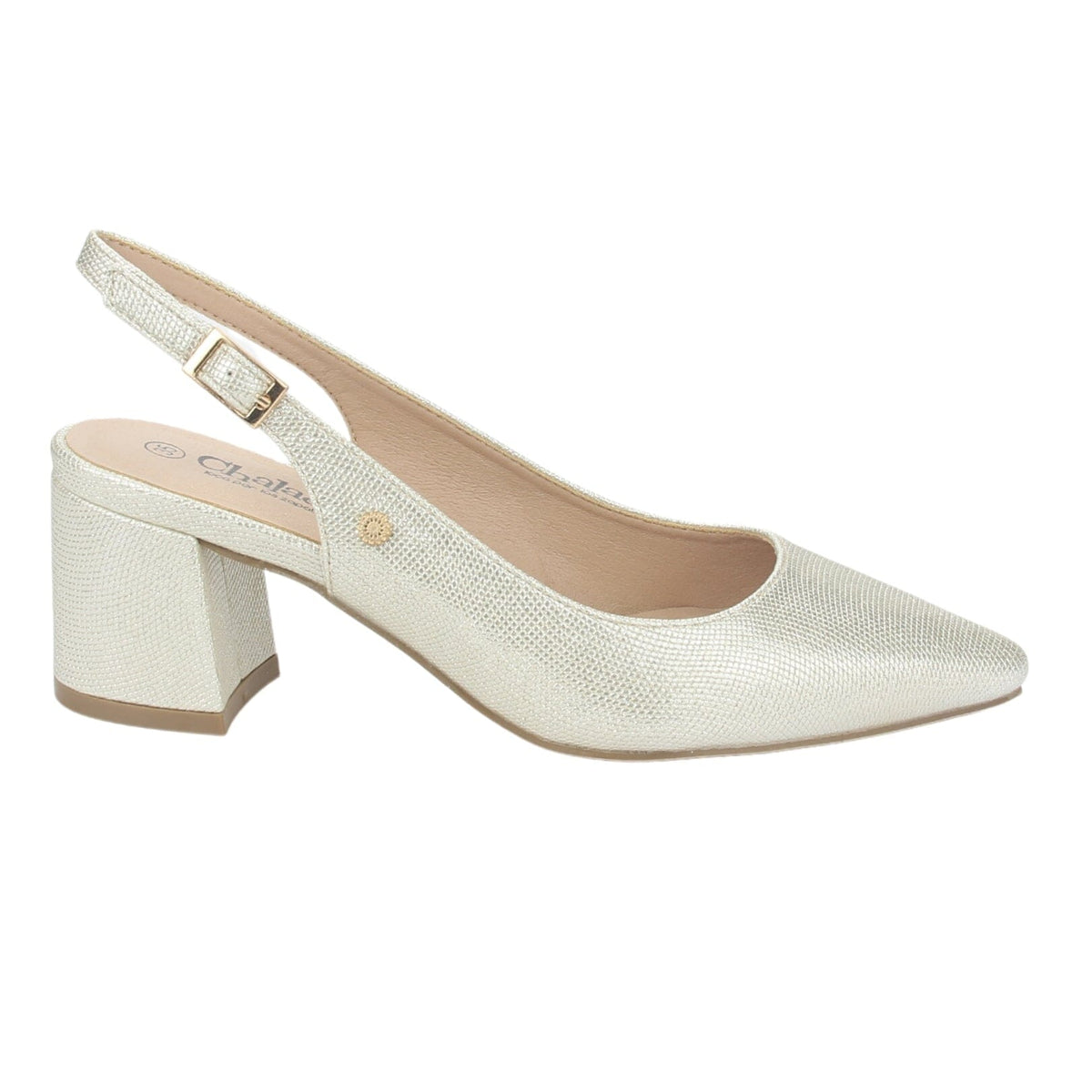 Zapato Chalada Mujer Faiza-1 Dorado Casual Tacones Bajos Chalada 