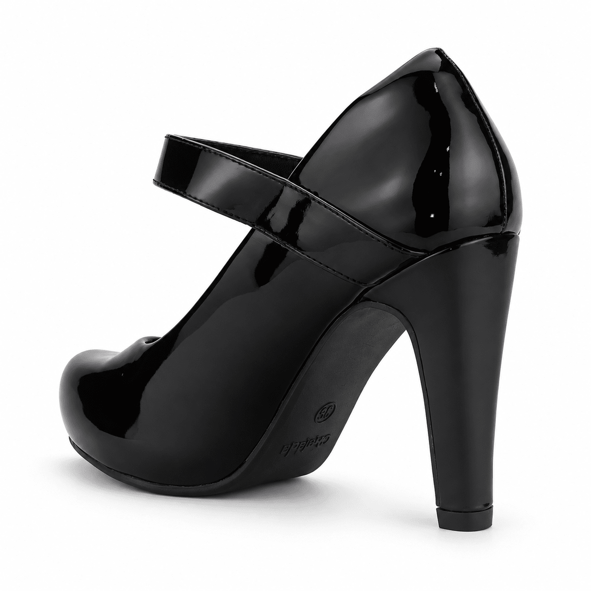 Zapato Chalada Mujer Fashion-71 Negro Fiesta Zapatos Taco Chalada 