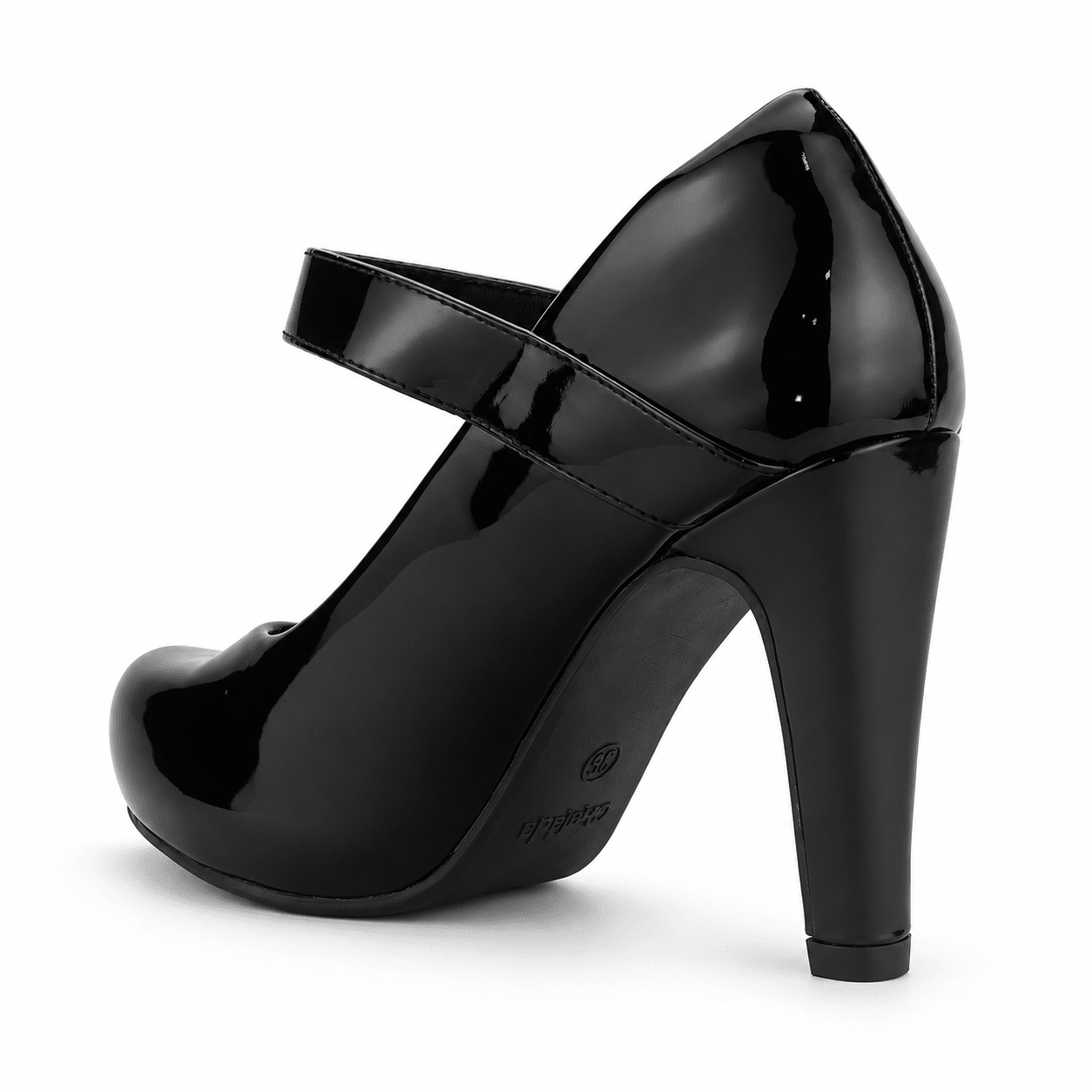 Zapato Chalada Mujer Fashion-71 Negro Fiesta Zapatos Taco Chalada 