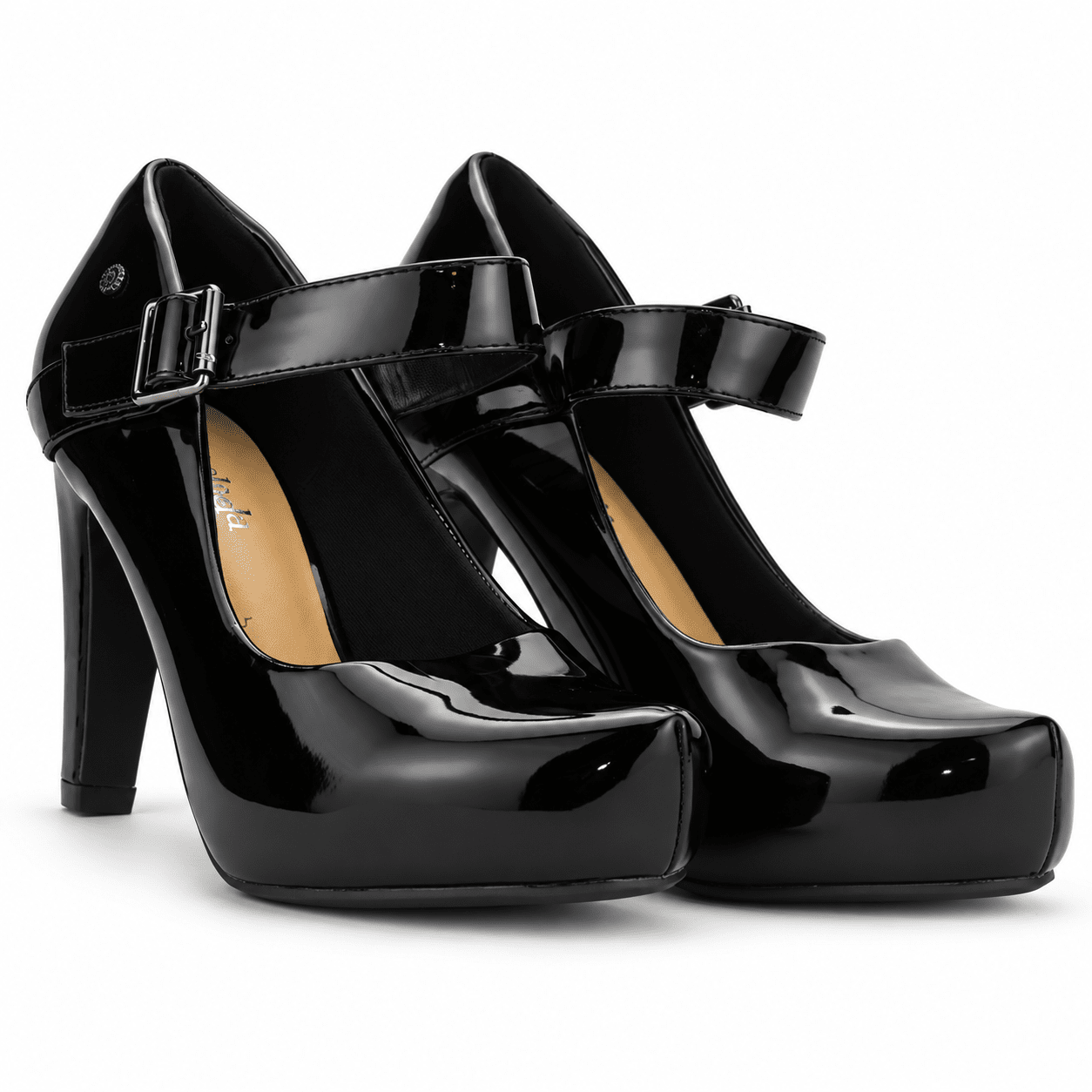 Zapato Chalada Mujer Fashion-71 Negro Fiesta Zapatos Taco Chalada 