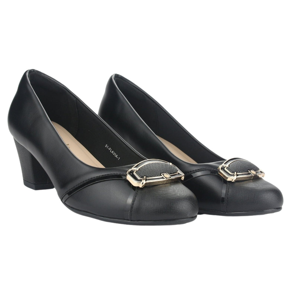 Zapato Chalada Mujer Flavia-1 Negro Casual Tacones Altos Chalada 