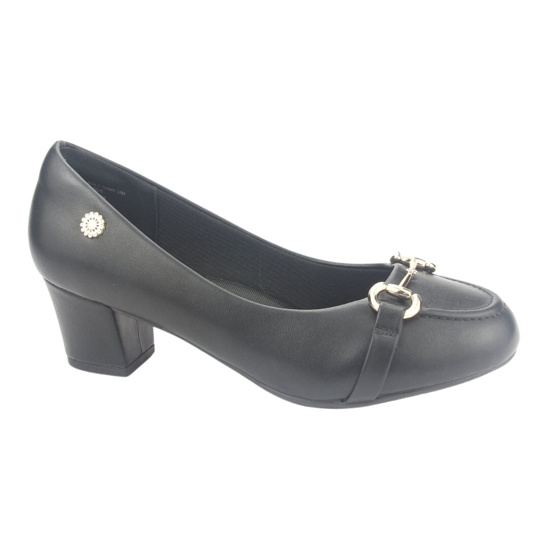 Zapato Chalada Mujer Flexi-47 Negro Casual Mocasines Taco Chalada 