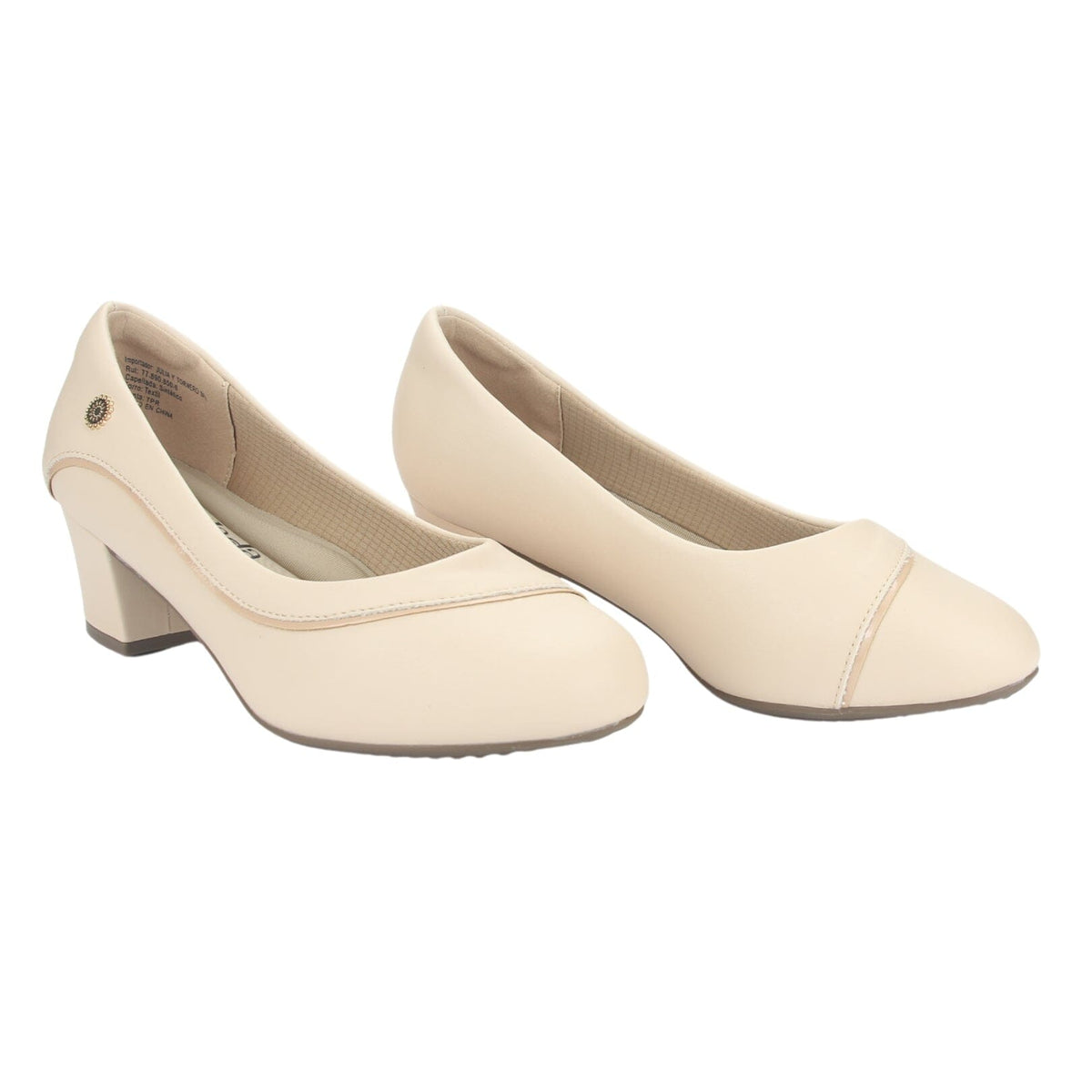Zapato Chalada Mujer Flexi-48 Beige Casual Tacones Bajos Chalada 