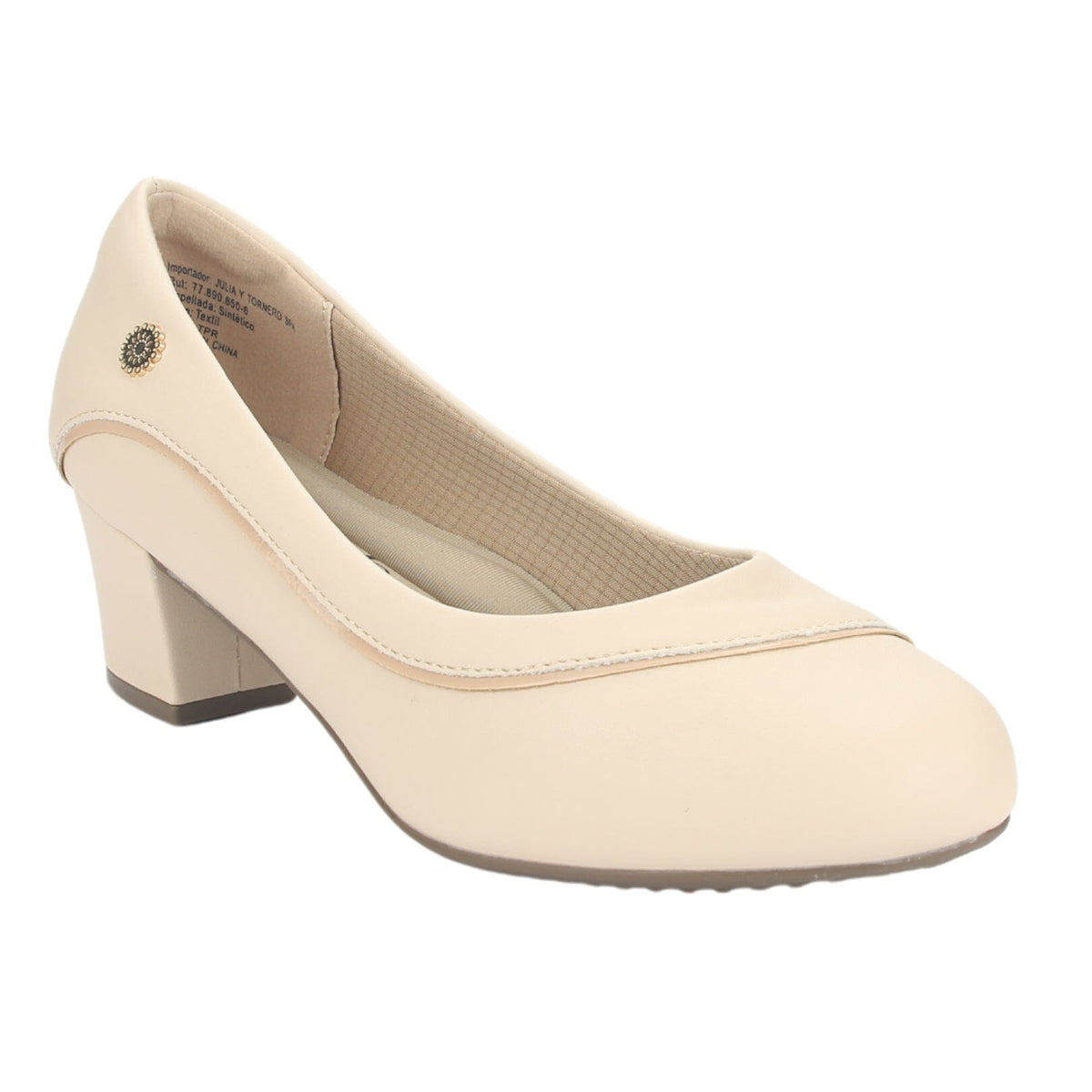 Zapato Chalada Mujer Flexi-48 Beige Casual Tacones Bajos Chalada 