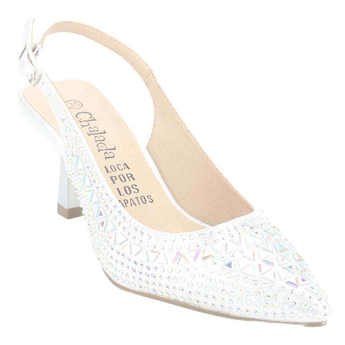 Zapato Chalada Mujer Hot-70 Plateado Casual Tacones Altos Chalada 