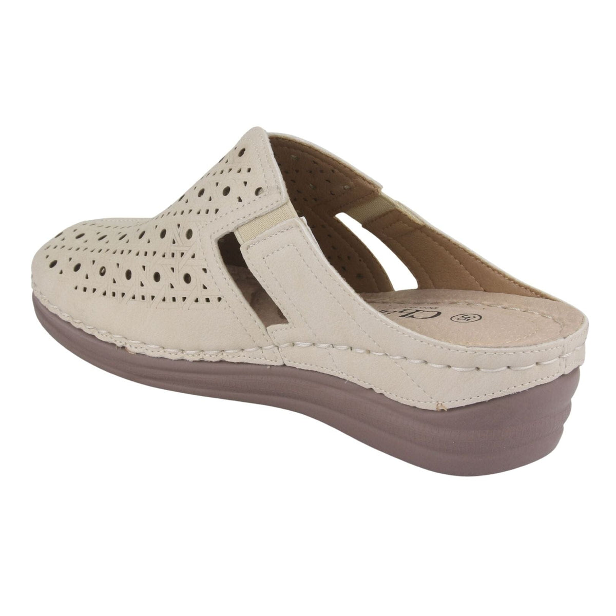 Zapato Chalada Mujer Musa-1 Beige Casual Mocasines Taco Chalada 
