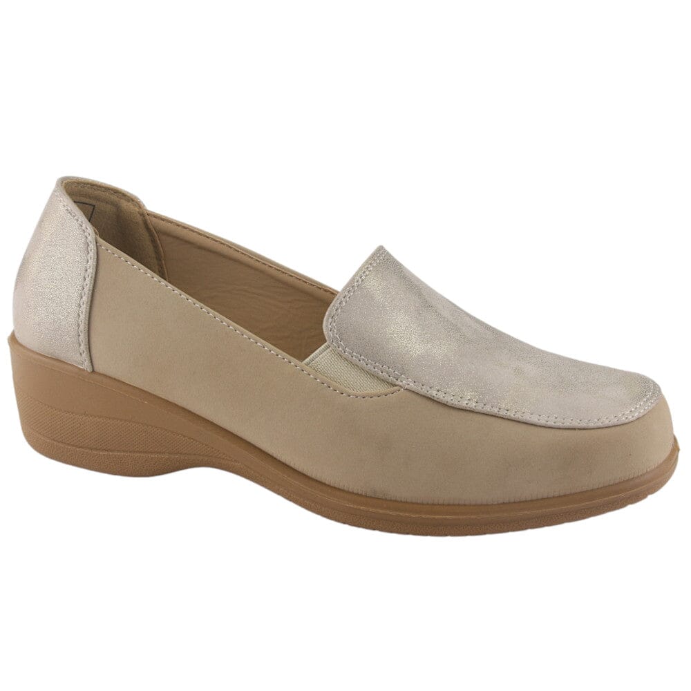 Zapato Chalada Mujer Oscar-1 Beige Comfort Zapatos Taco Chalada 
