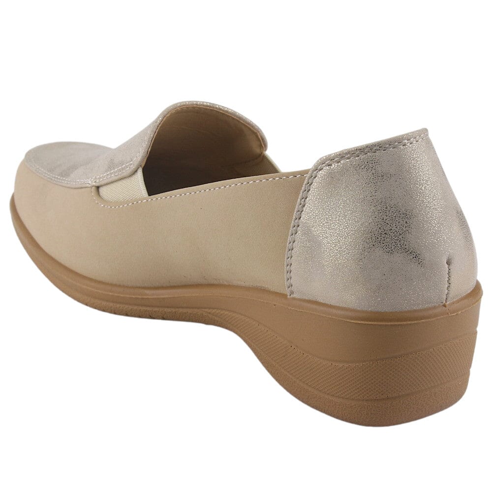 Zapato Chalada Mujer Oscar-1 Beige Comfort Zapatos Taco Chalada 