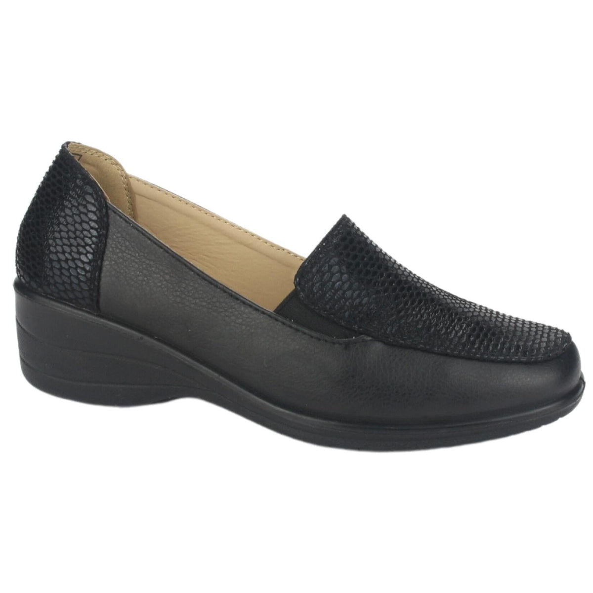 Zapato Chalada Mujer Oscar-1 Negro Comfort Zapatos Taco Chalada 