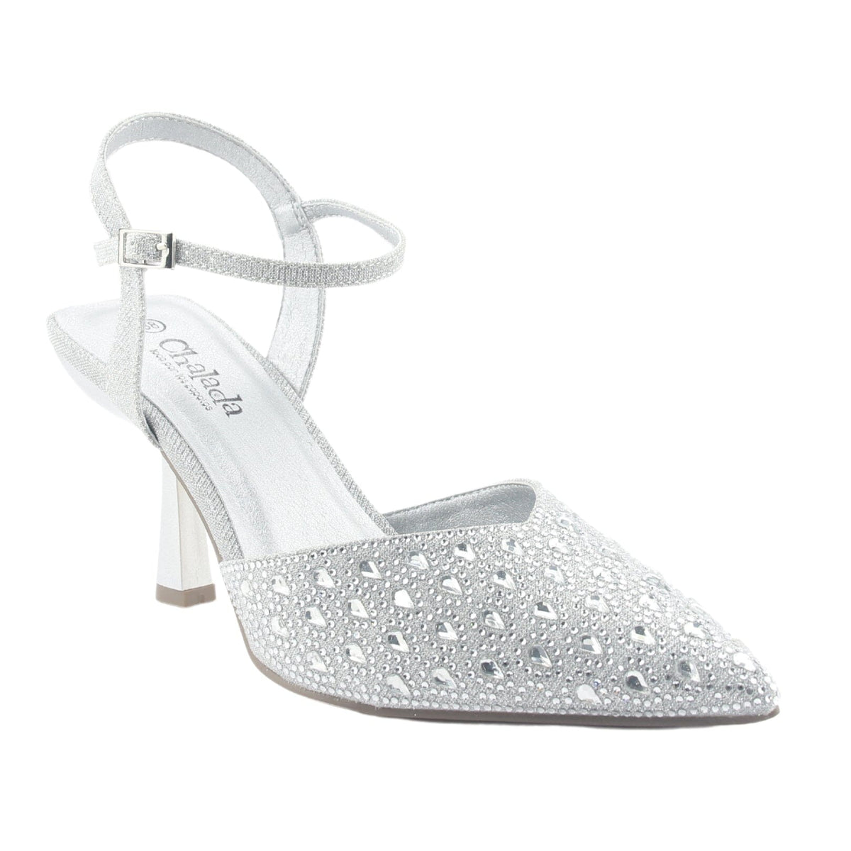 Zapato Chalada Mujer Rebi-1 Plateado Moda Zapatos Taco Chalada 