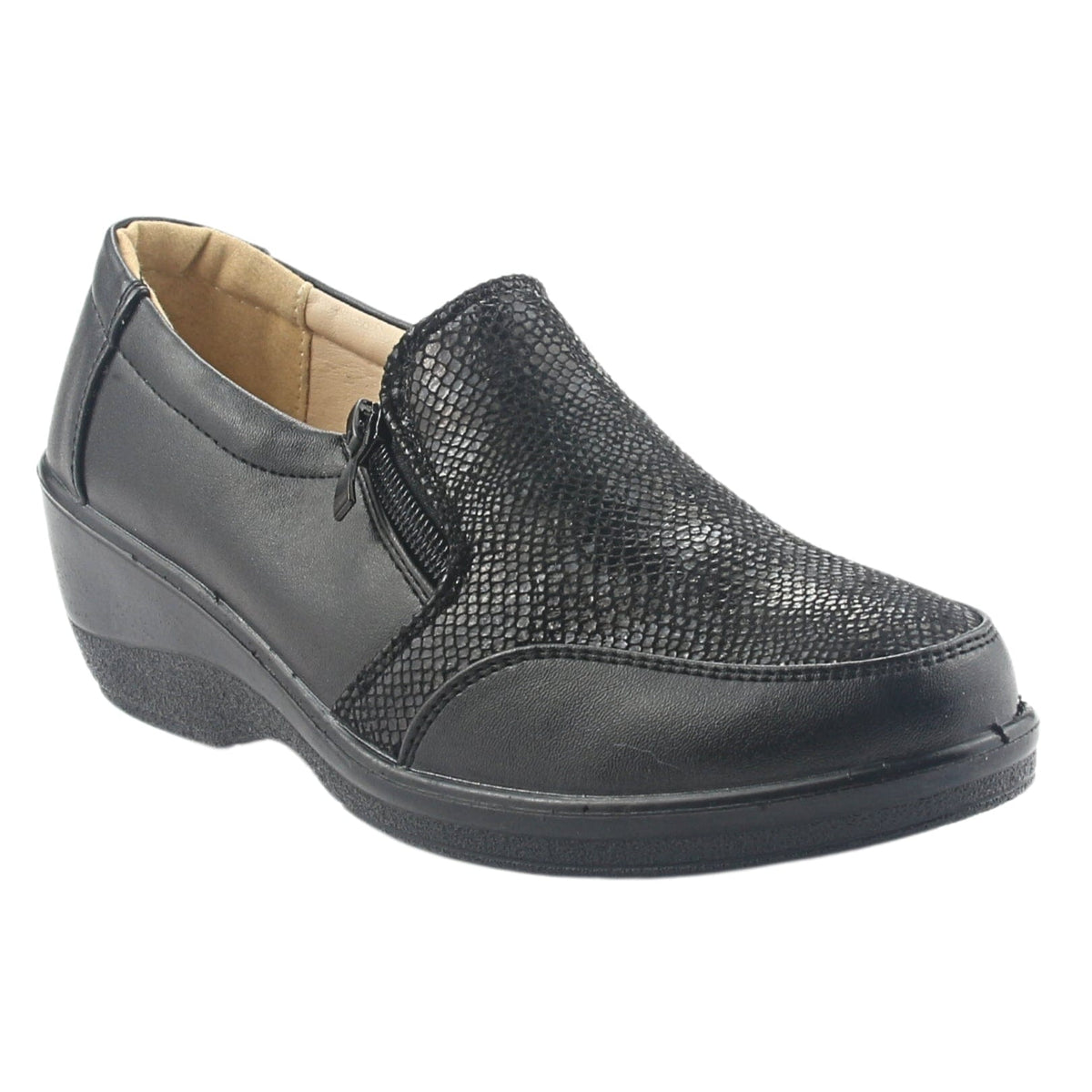 Zapato Chalada Mujer Zlat-2 Negro Casual Zapatos Taco Chalada 