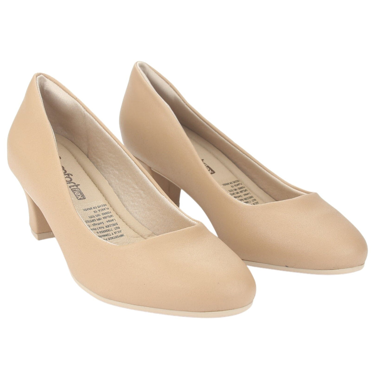 Zapato Comfortflex Mujer 2397401 Beige Casual Tacones Altos Comfortflex 