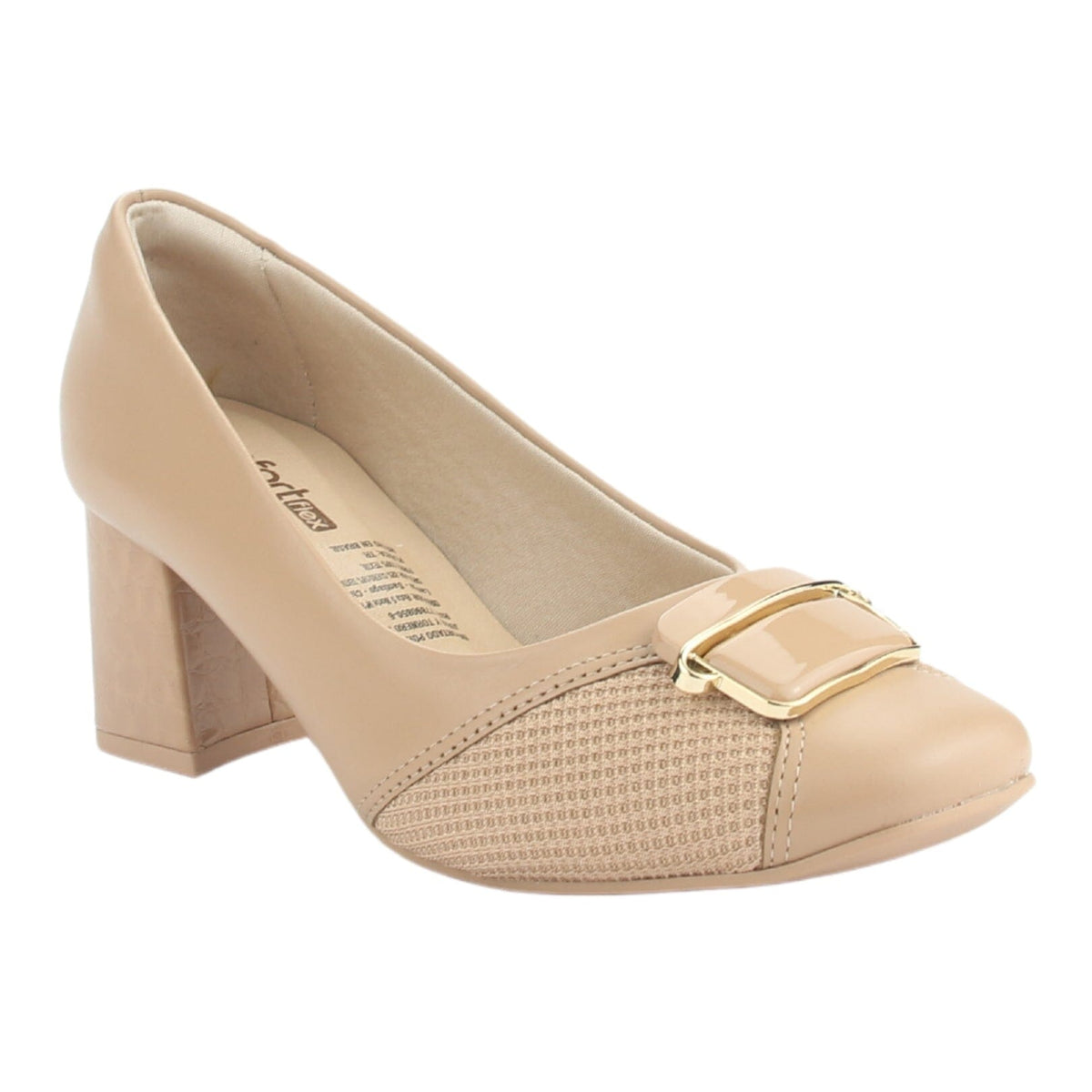 Zapato Comfortflex Mujer 2475302 Café Casual Tacones Altos Comfortflex 