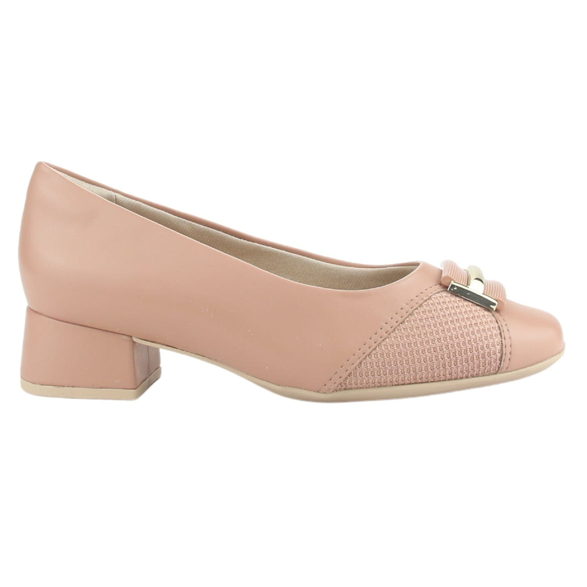 Zapato Comfortflex Mujer 2495303 Nude Casual Tacones Bajos Comfortflex 