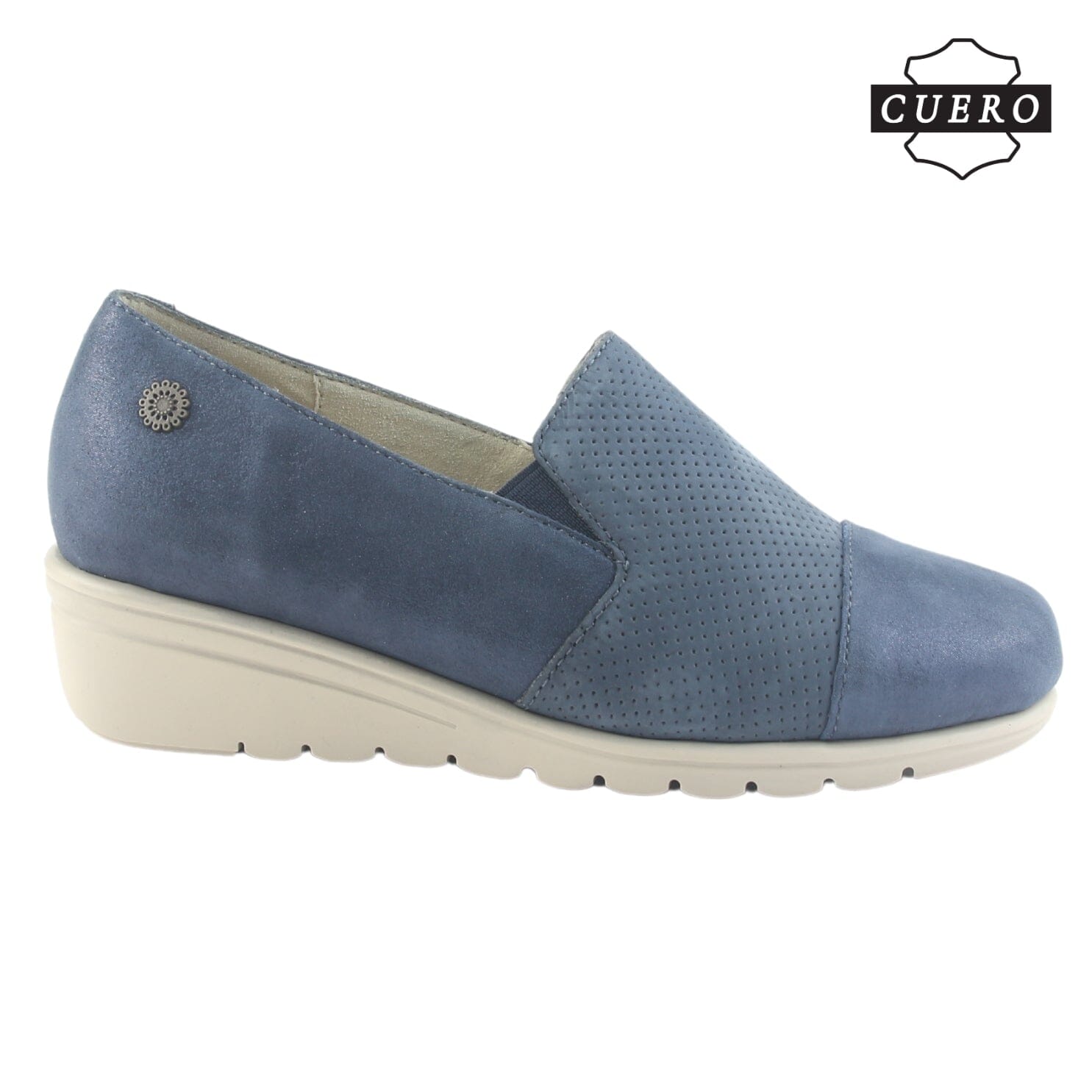 Zapato de Cuero Chalada Mujer Casia-1 Azul Casual Zapatos Planos Comfort Chalada 