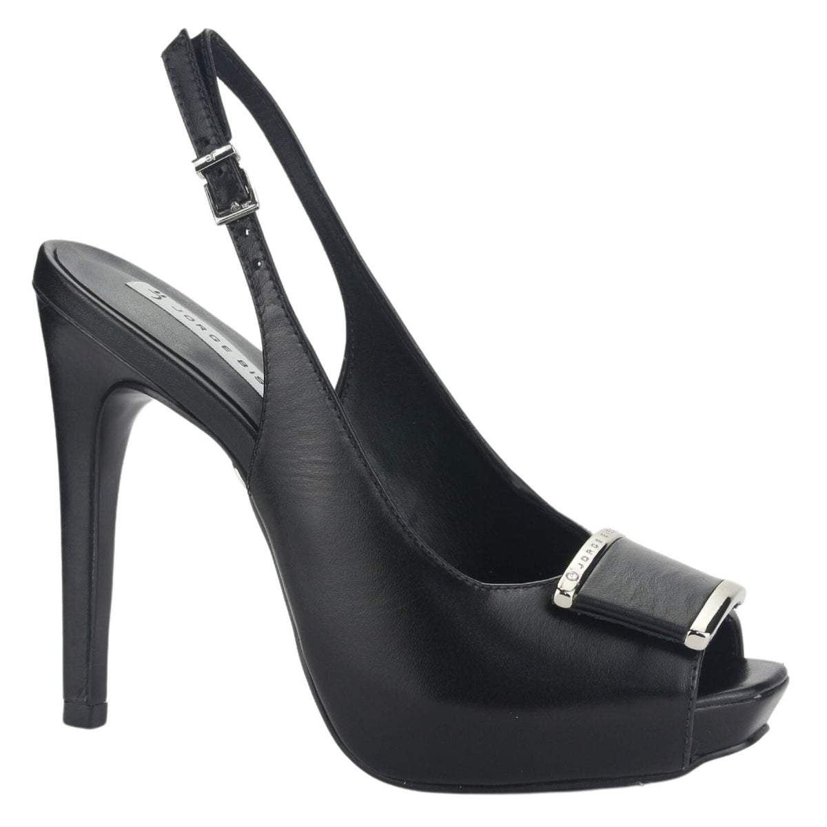 Zapato Jorgebischoff Mujer J13983018 Negro Casual Sandalias Taco Jorge Bischoff 