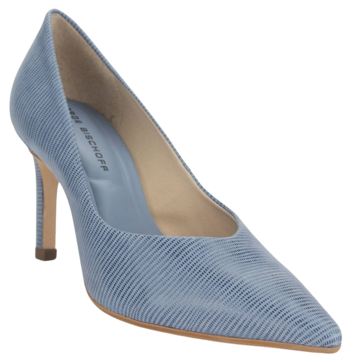 Zapato Jorgebischoff Mujer J18134001 Azul Casual Zapatos Taco Jorge Bischoff 