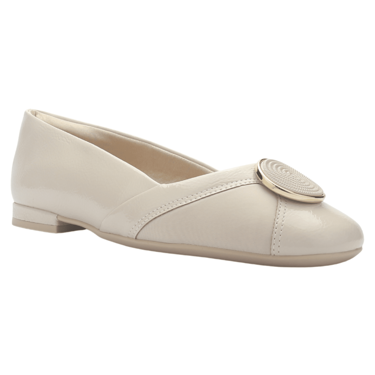Zapato Mujer Beige Comfortflex 2579402 Casual Tacones Bajos Comfortflex 