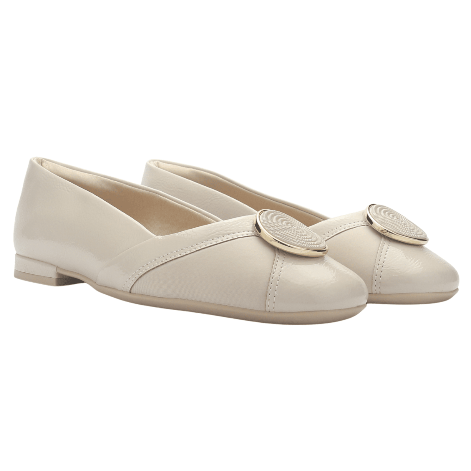 Zapato Mujer Beige Comfortflex 2579402 Casual Tacones Bajos Comfortflex 