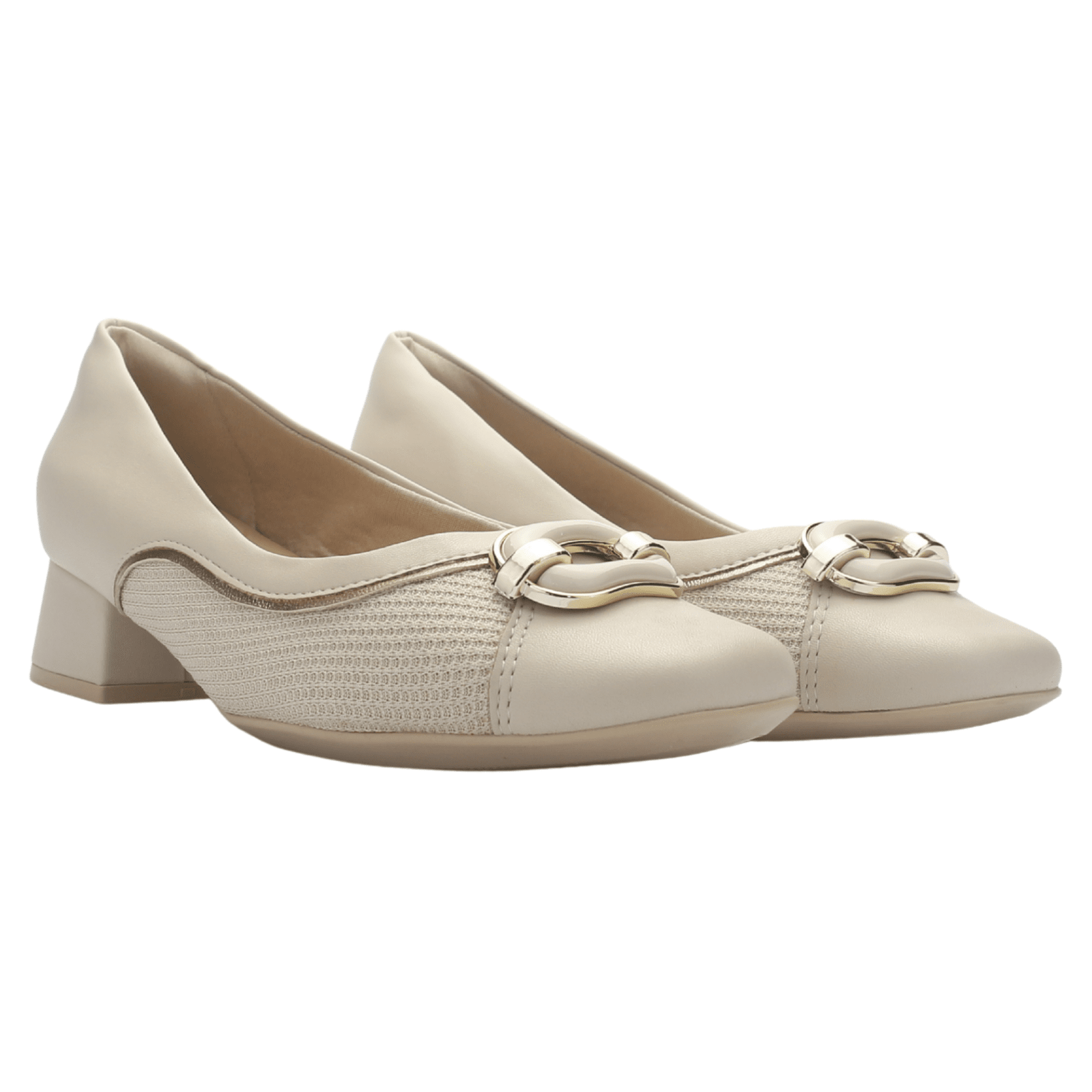 Zapato Mujer Beige Comfortflex 2595404 Casual Tacones Bajos Comfortflex 