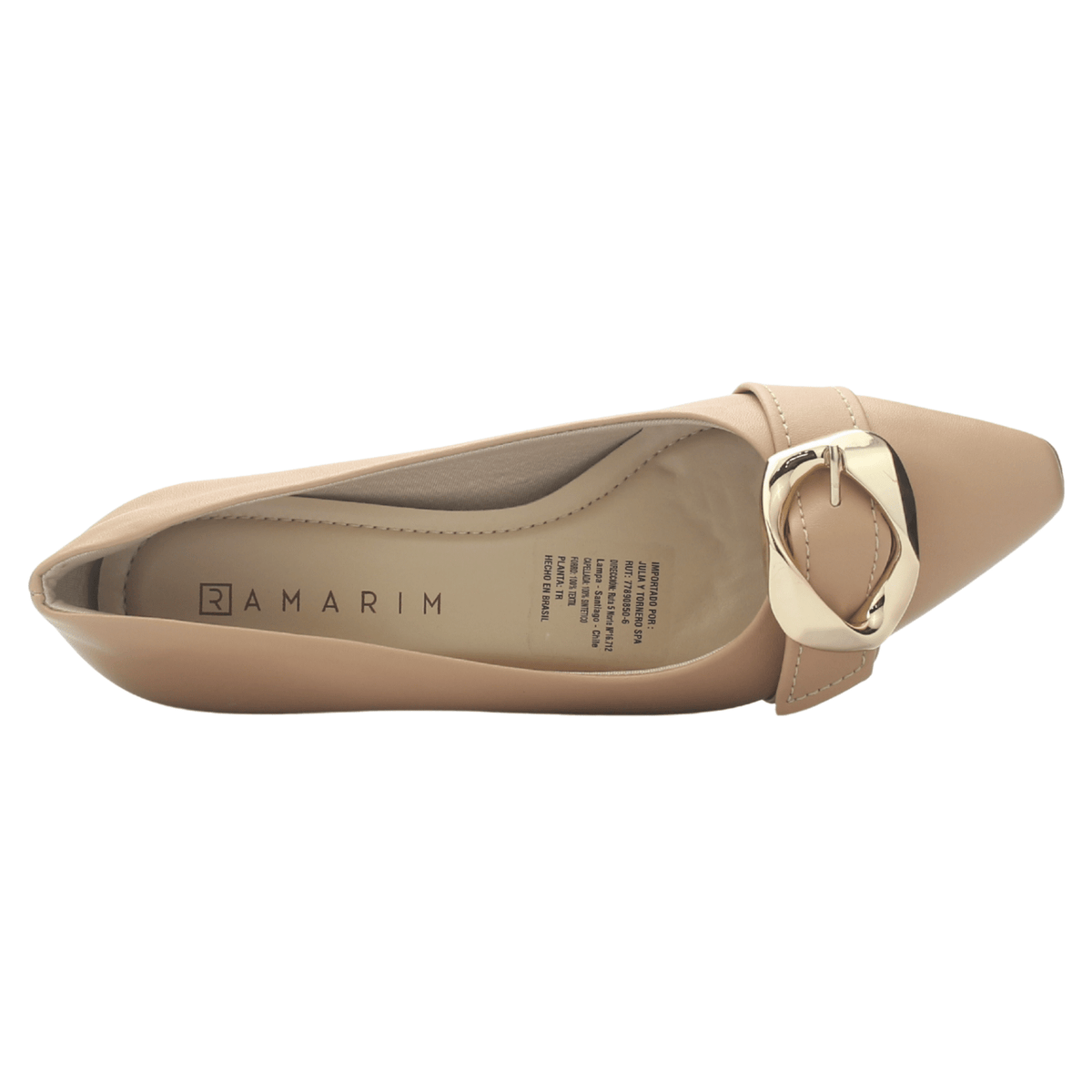 Zapato Mujer Beige Ramarim 2551203 Casual Tacones Bajos Ramarim 