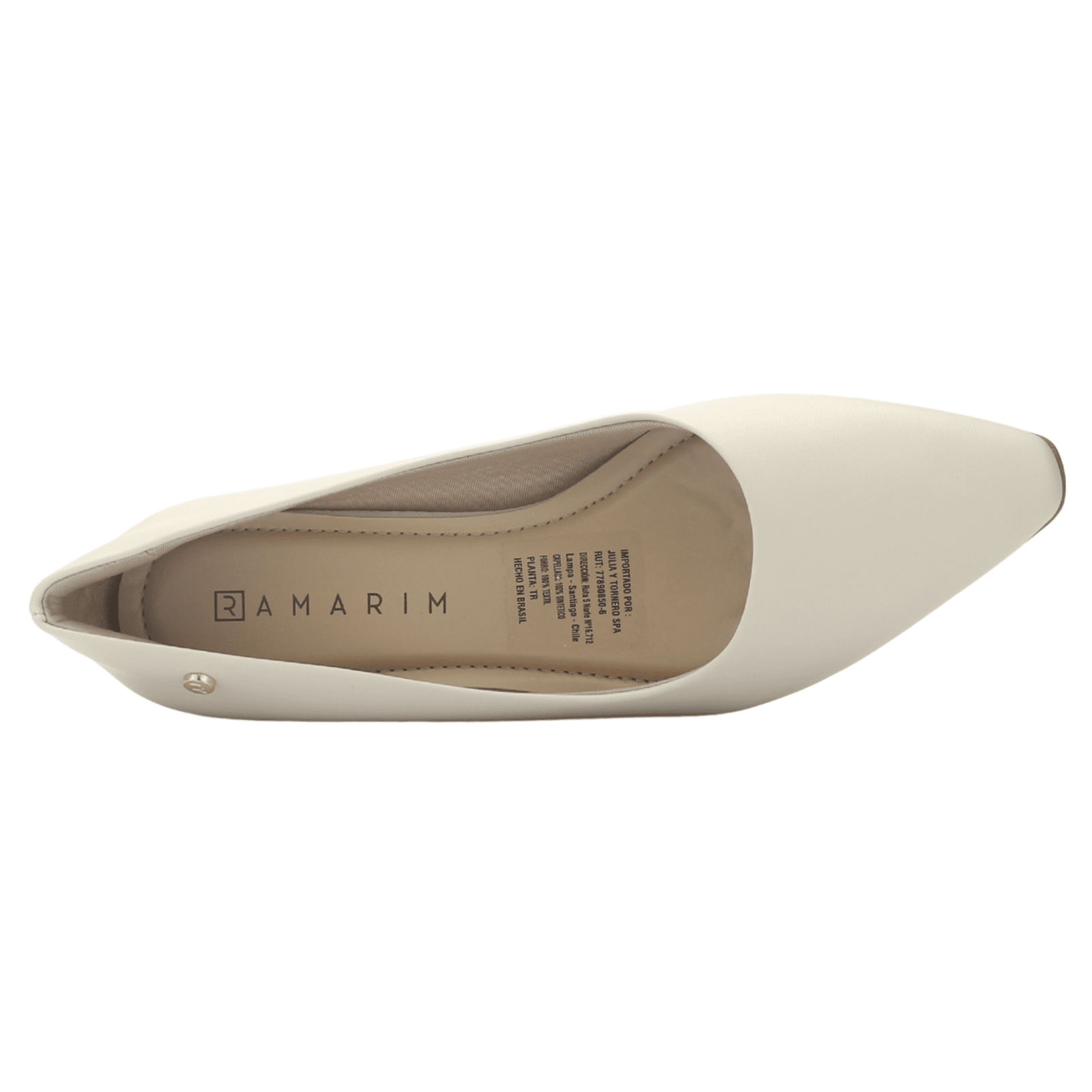 Zapato Mujer Blanco Ramarim 2551201 Casual Tacones Bajos Ramarim 