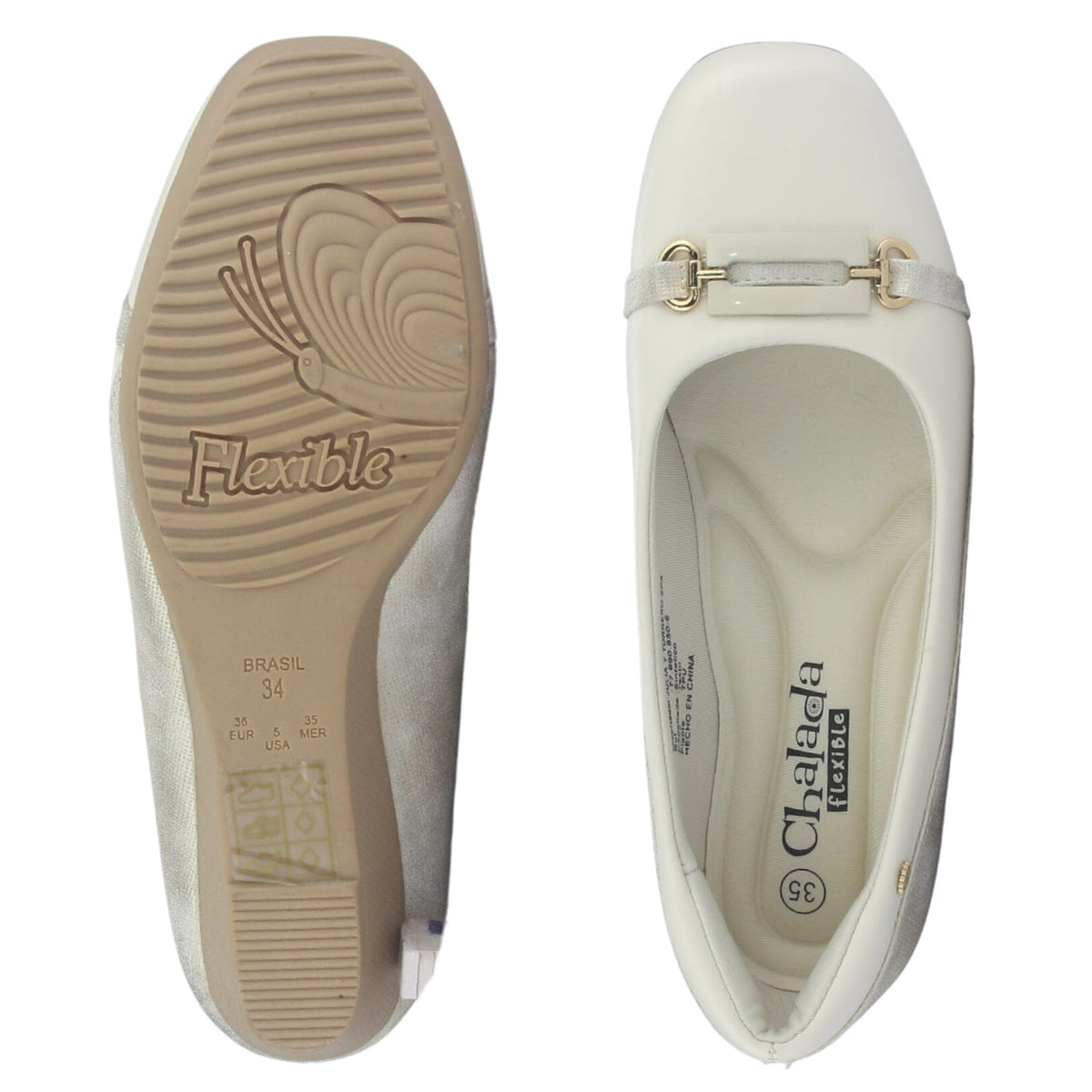 Zapato Mujer Chalada Coles-8 Beige Casual Tacones Bajos Chalada 