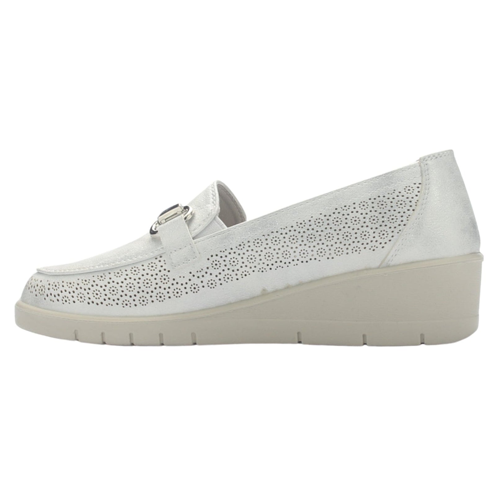 Zapato Mujer Chalada Cona-2 Plateado Casual Tacones Bajos Chalada 