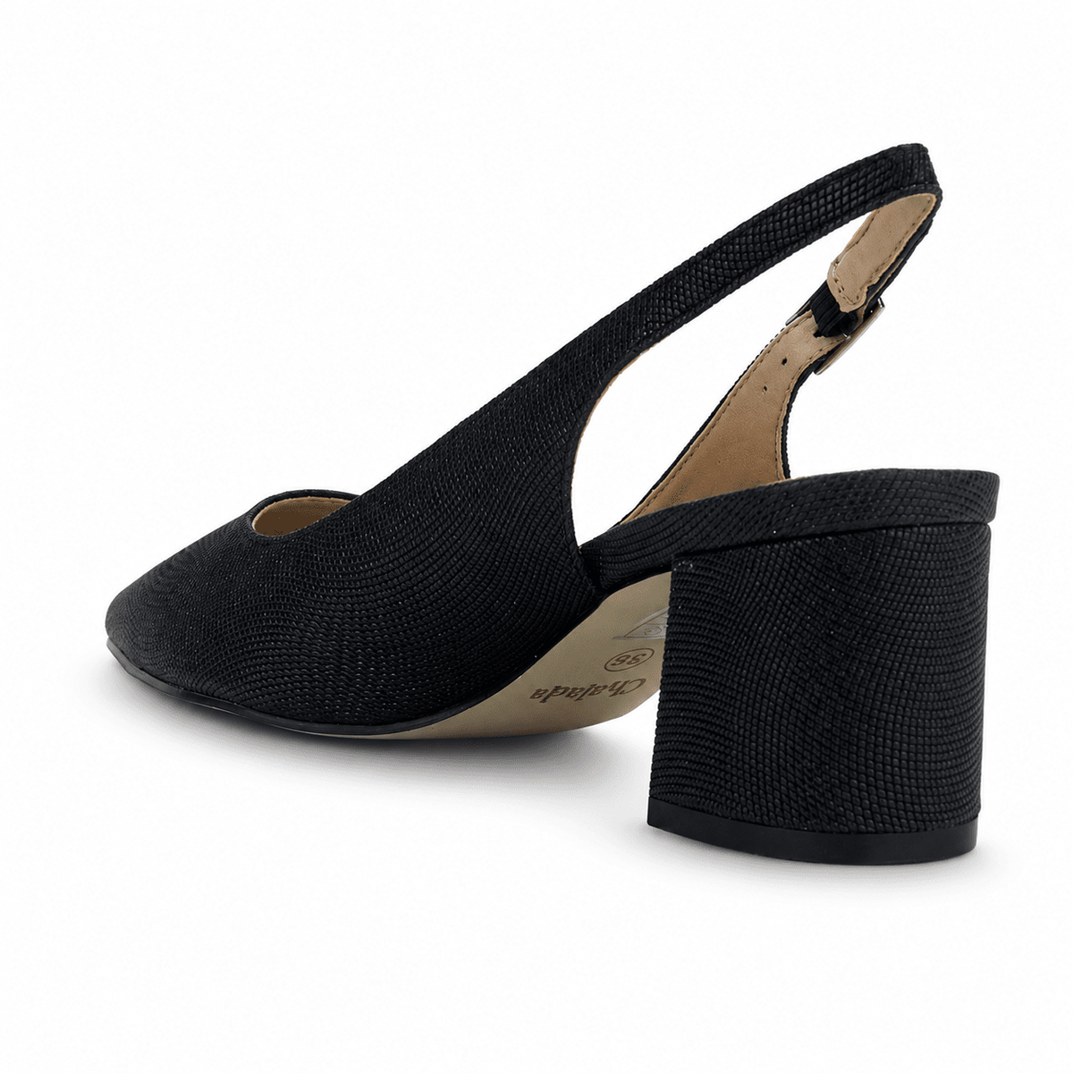 Zapato Negro Mujer Casual Chalada Faiza Tacones Bajos Chalada 