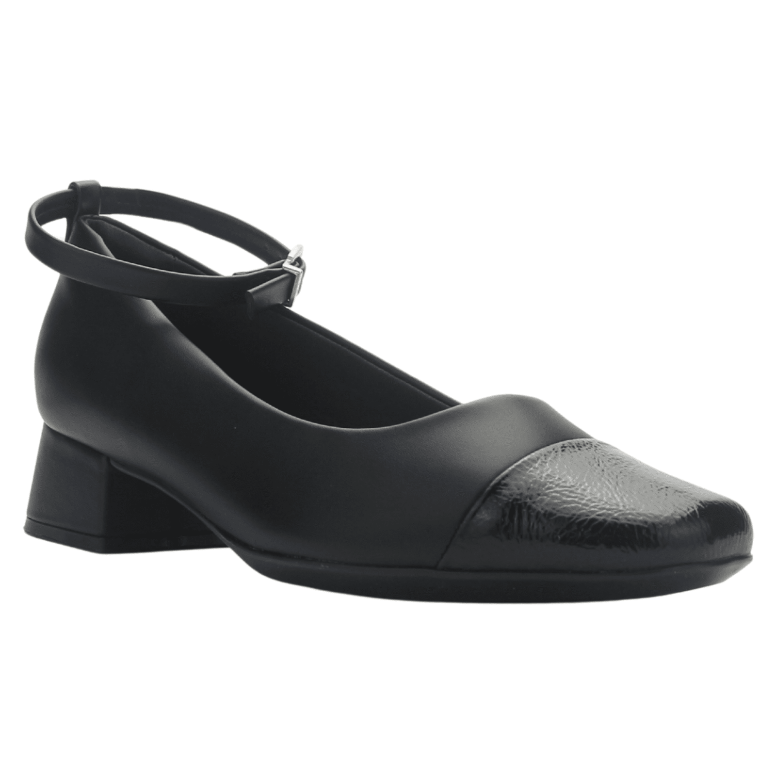 Zapato Negro Mujer Comfortflex 2595403 Casual Tacones Bajos Comfortflex 