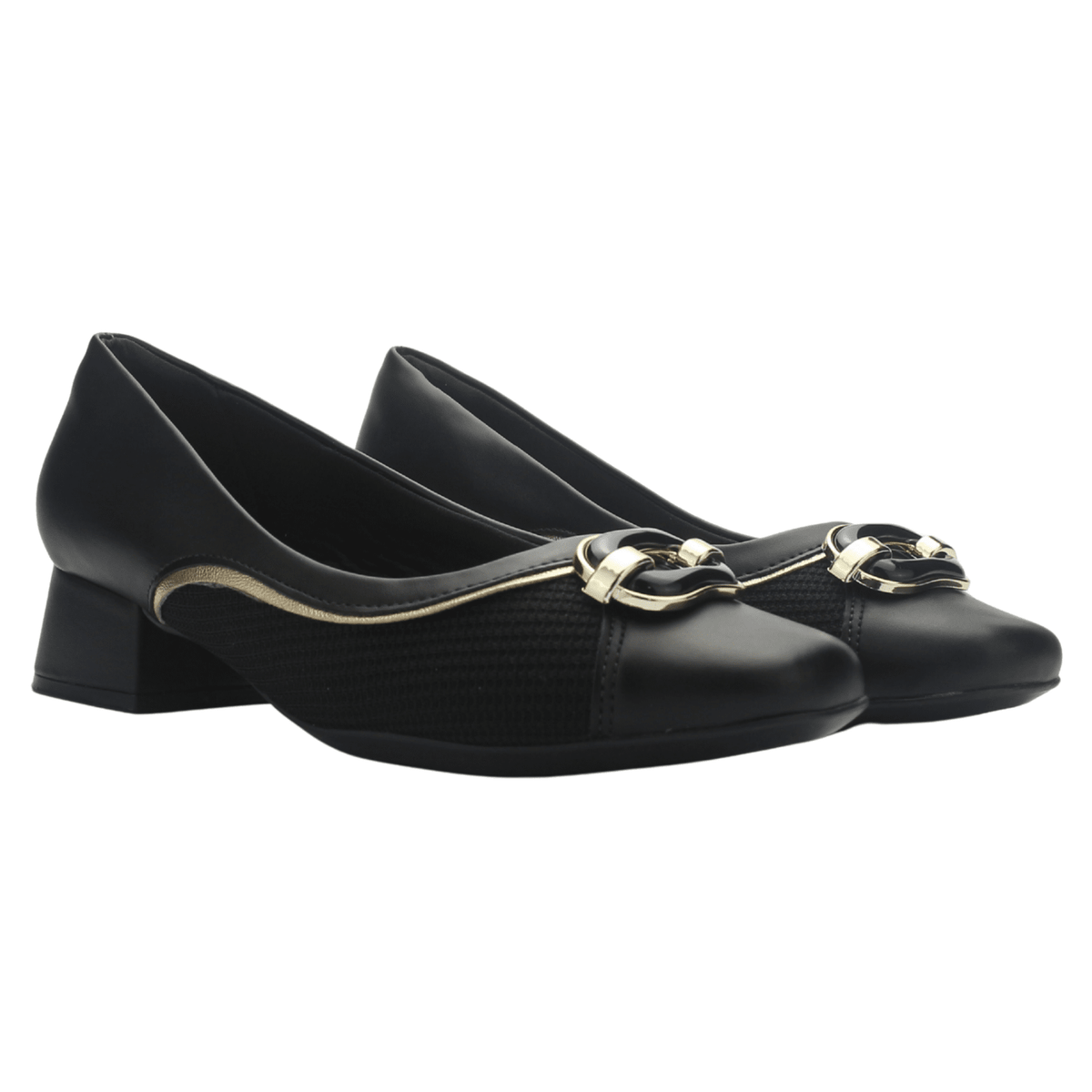 Zapato Negro Mujer Comfortflex 2595404 Casual Tacones Bajos Comfortflex 