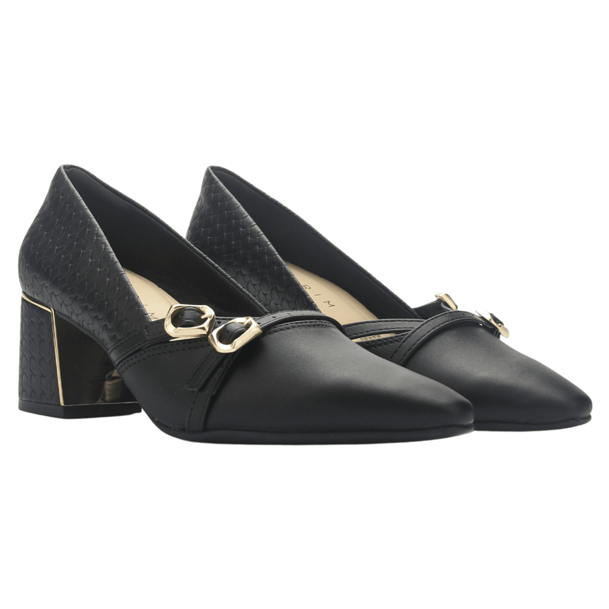 Zapato Negro Mujer Ramarim 2551204 Casual Tacones Bajos Ramarim 