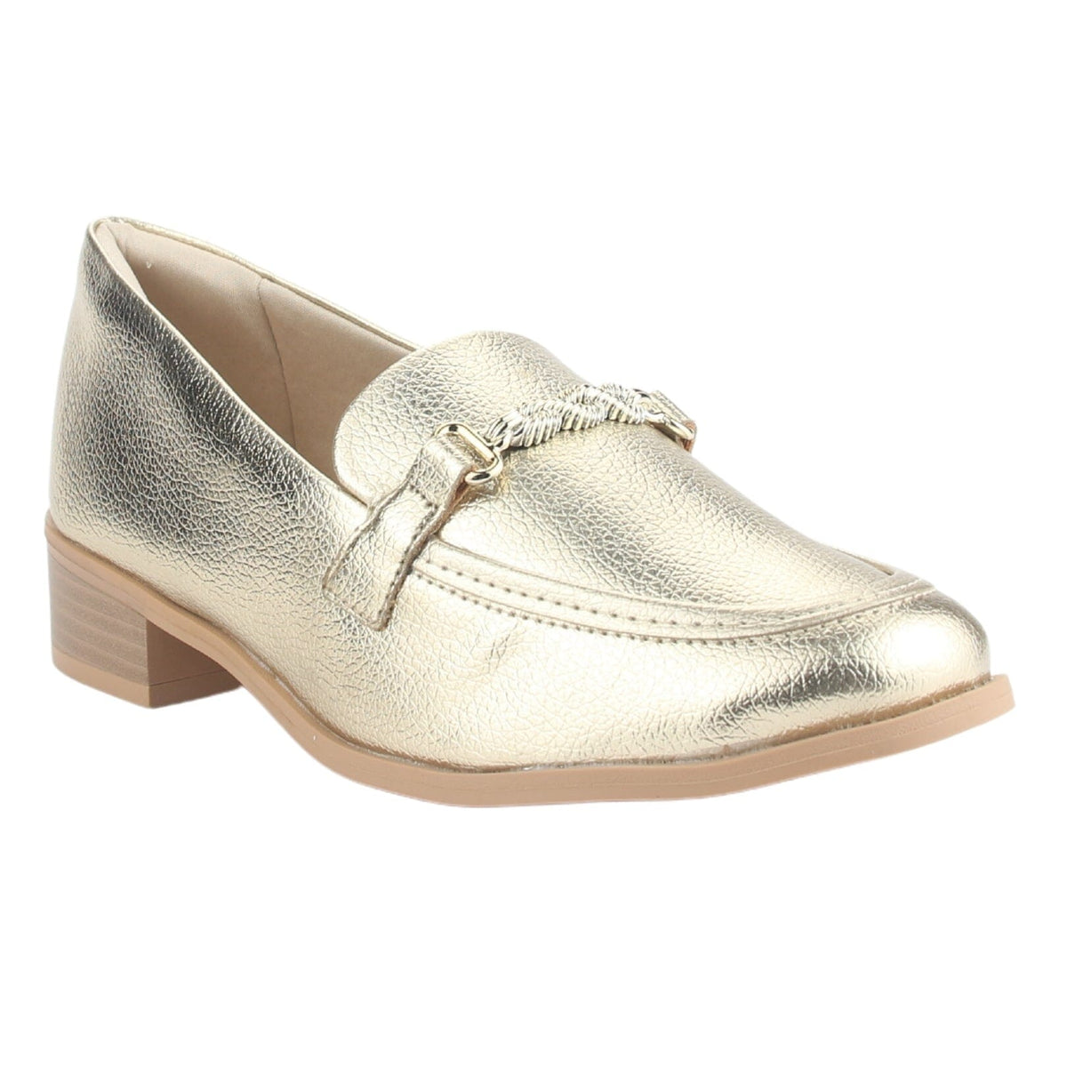Zapato Ramarim Mujer 2416101 Dorado Casual Tacones Bajos Ramarim 