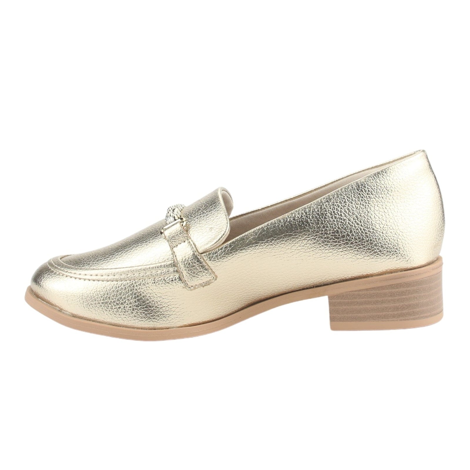 Zapato Ramarim Mujer 2416101 Dorado Casual Tacones Bajos Ramarim 